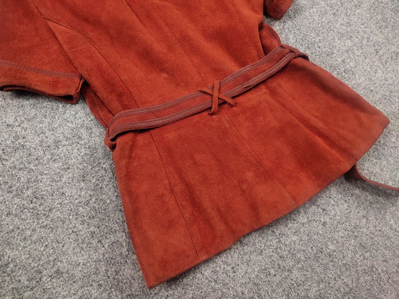 Vintage Vintage 60s Limited Suede Leather Short sleeve Blazer Jacket Size L / US 10 / IT 46 - 10 Thumbnail