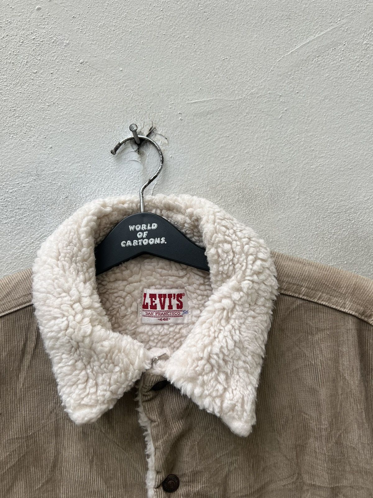 Levi's Vintage 80s Levi’s Sherpa Lined Corduroy Trucker Jacket Size US XL / EU 56 / 4 - 7 Thumbnail