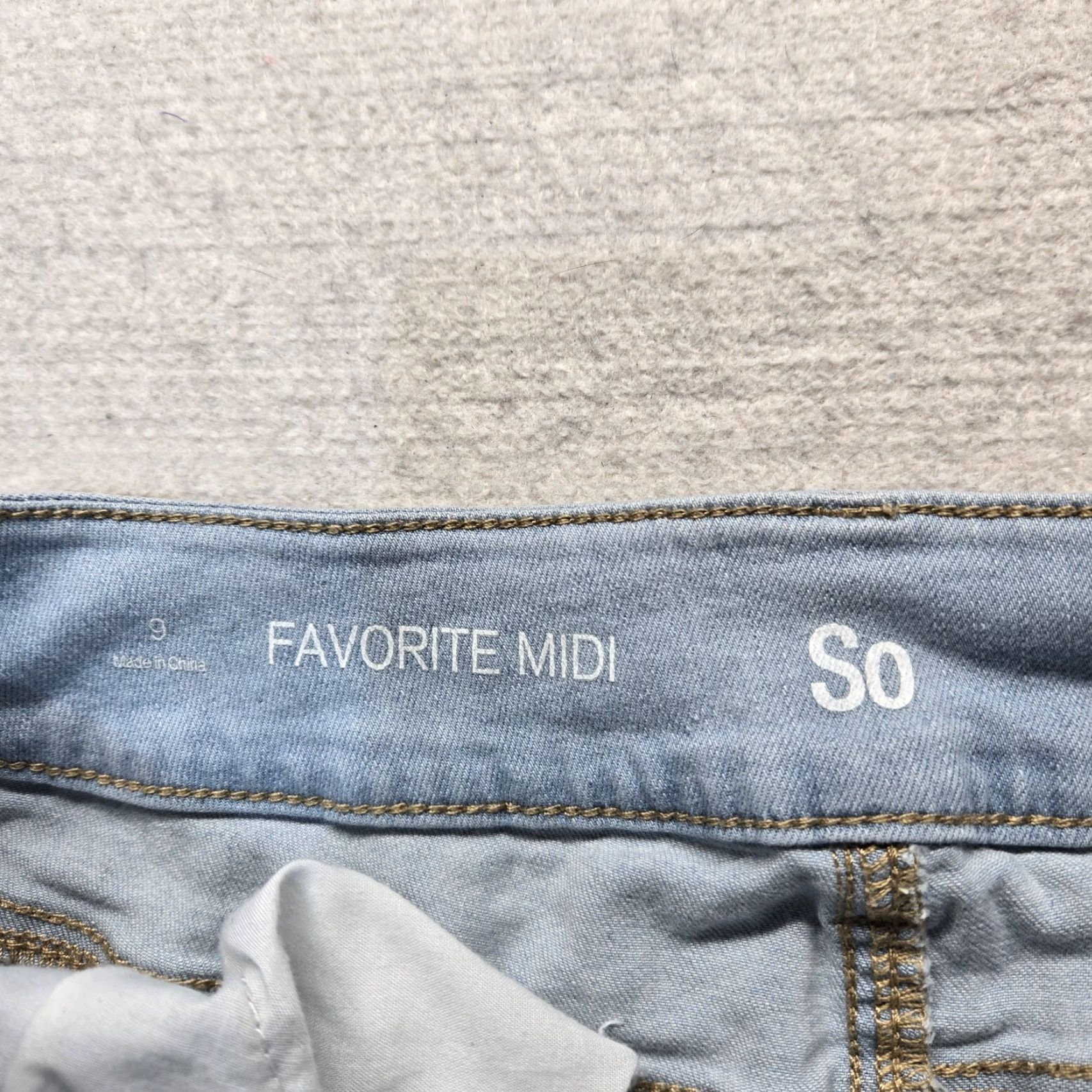 Denime SO Denim Blue Jean Shorts Low Rise Favorite Midi Denim Pants Adult Womens Size 9 Blue 90s? Size 30" / US 8 / IT 44 - 2 Thumbnail