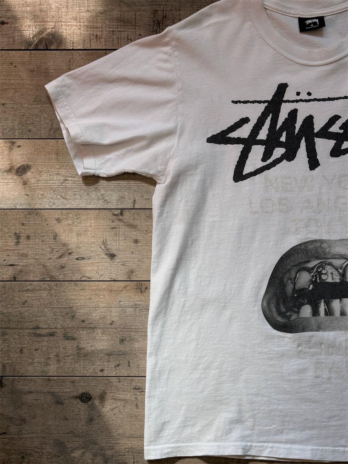 Rick Owens × Stussy Stussy x Rick Owens Collaboration T-Shirt - White Size US M / EU 48-50 / 2 - 3 Thumbnail