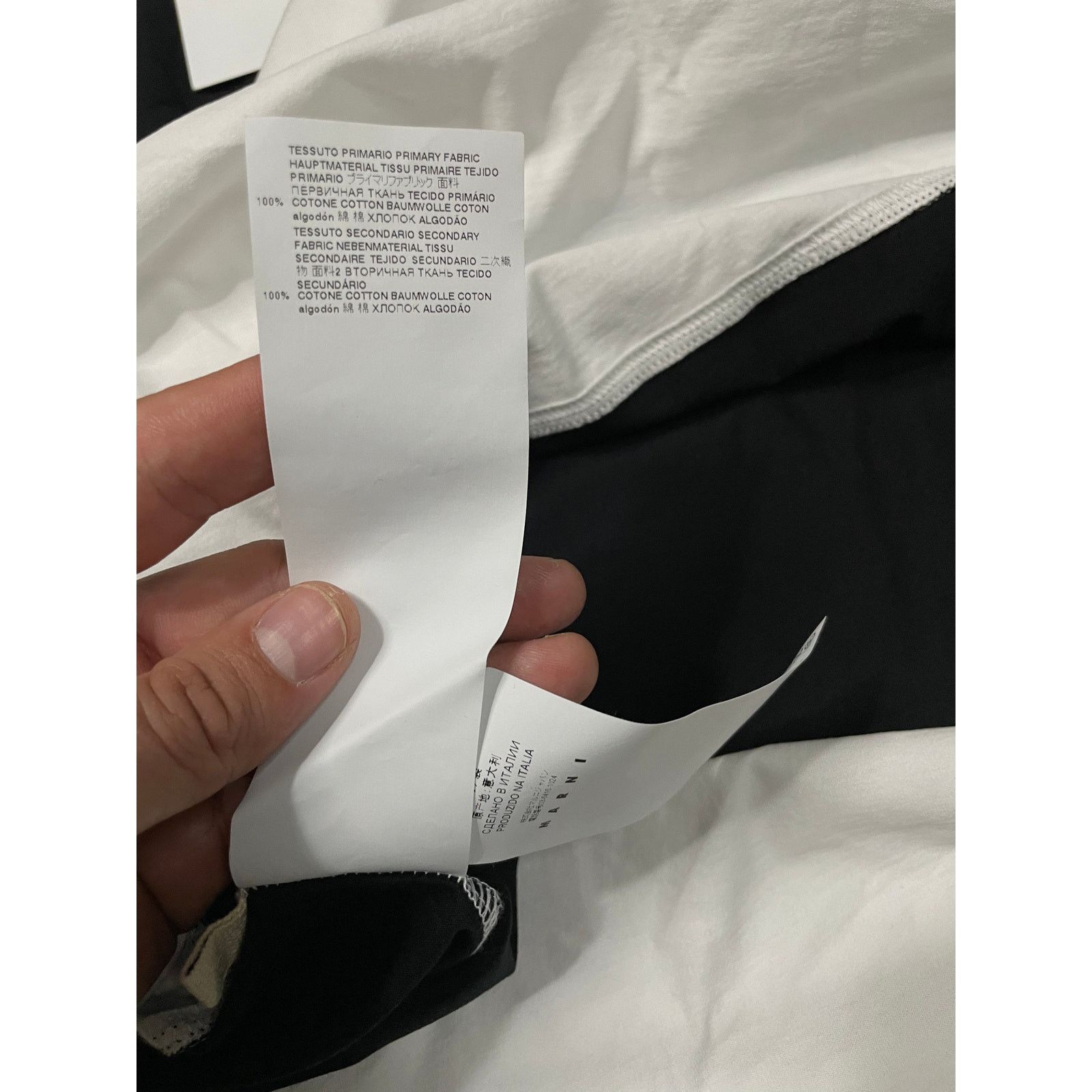 Marni Marni Turtle Neck White Black 48 (Medium) New Size US M / EU 48-50 / 2 - 7 Thumbnail