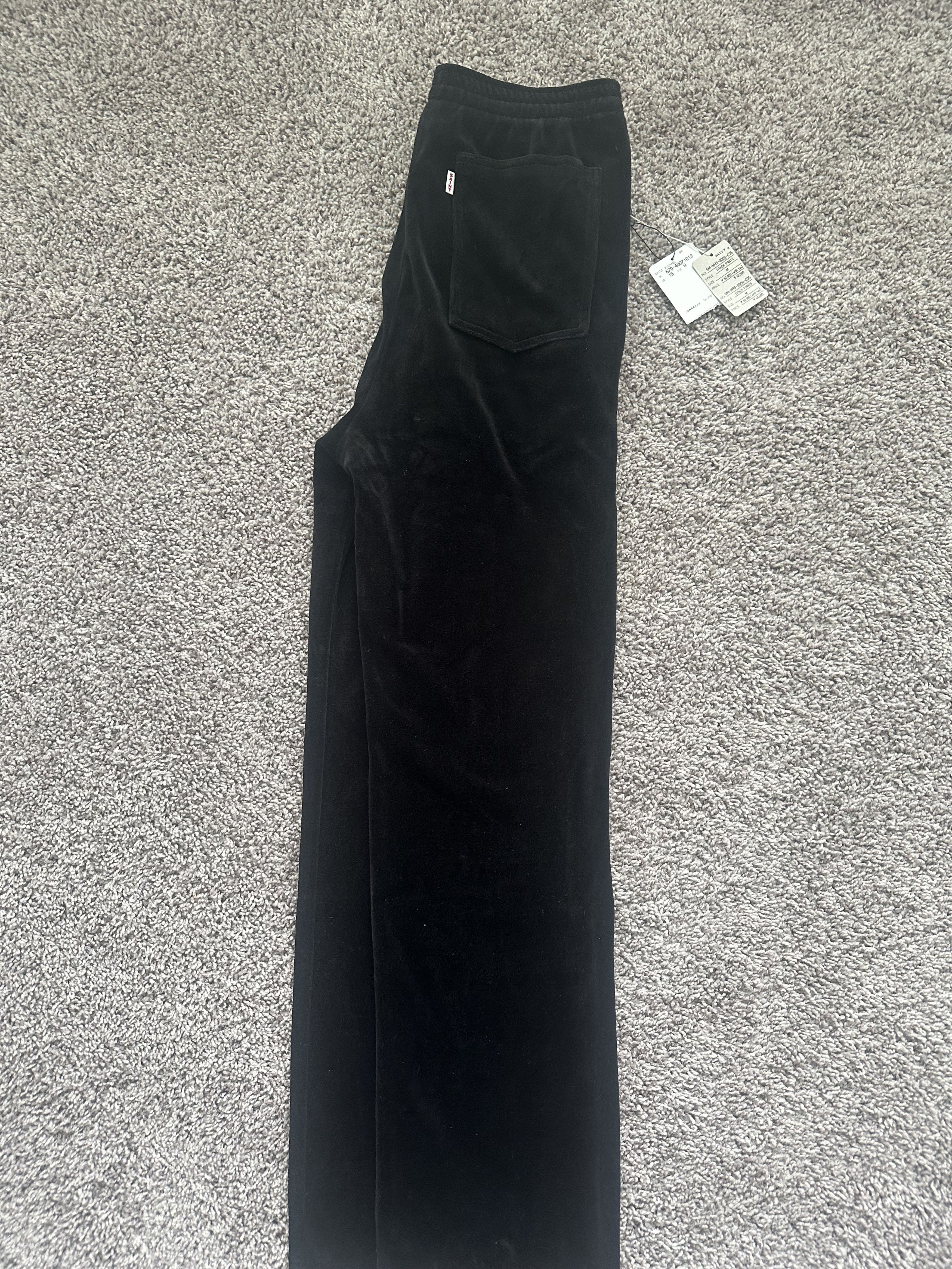 Saint Michael Lastman Bootcut Cotton-Blend Velour Track Pants Size US 32 / EU 48 - 6 Thumbnail