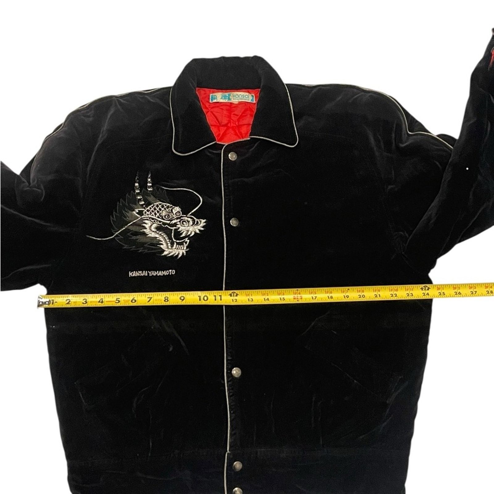 Kansai Yamamoto kansai international Sukajan Dragon Velvet Black jacket Size US L / EU 52-54 / 3 - 8 Thumbnail