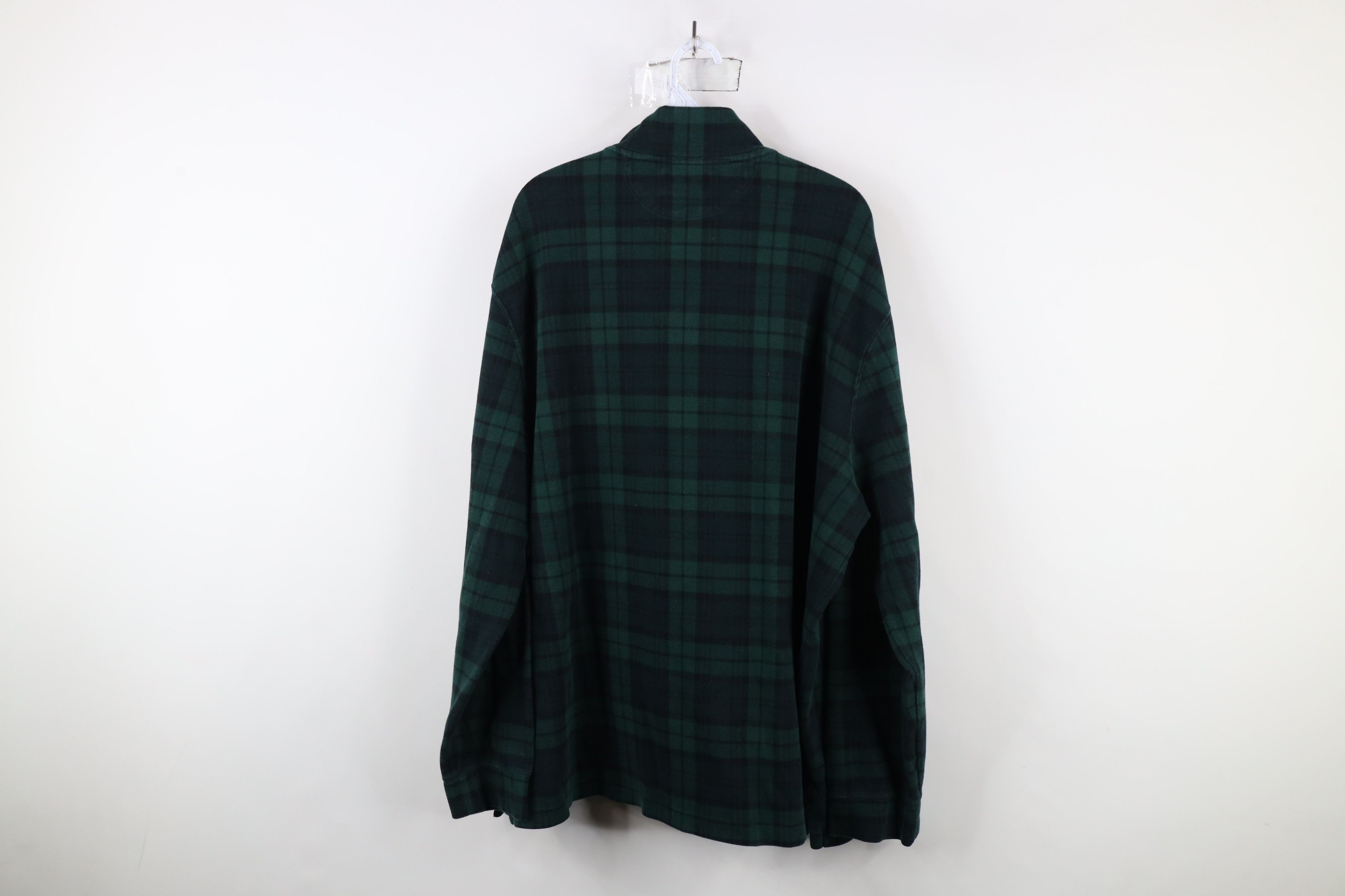 Ralph Lauren × Vintage Vintage Ralph Lauren 1/4 Zip Knit Pullover Sweater Plaid Size US XXL / EU 58 / 5 - 9 Thumbnail