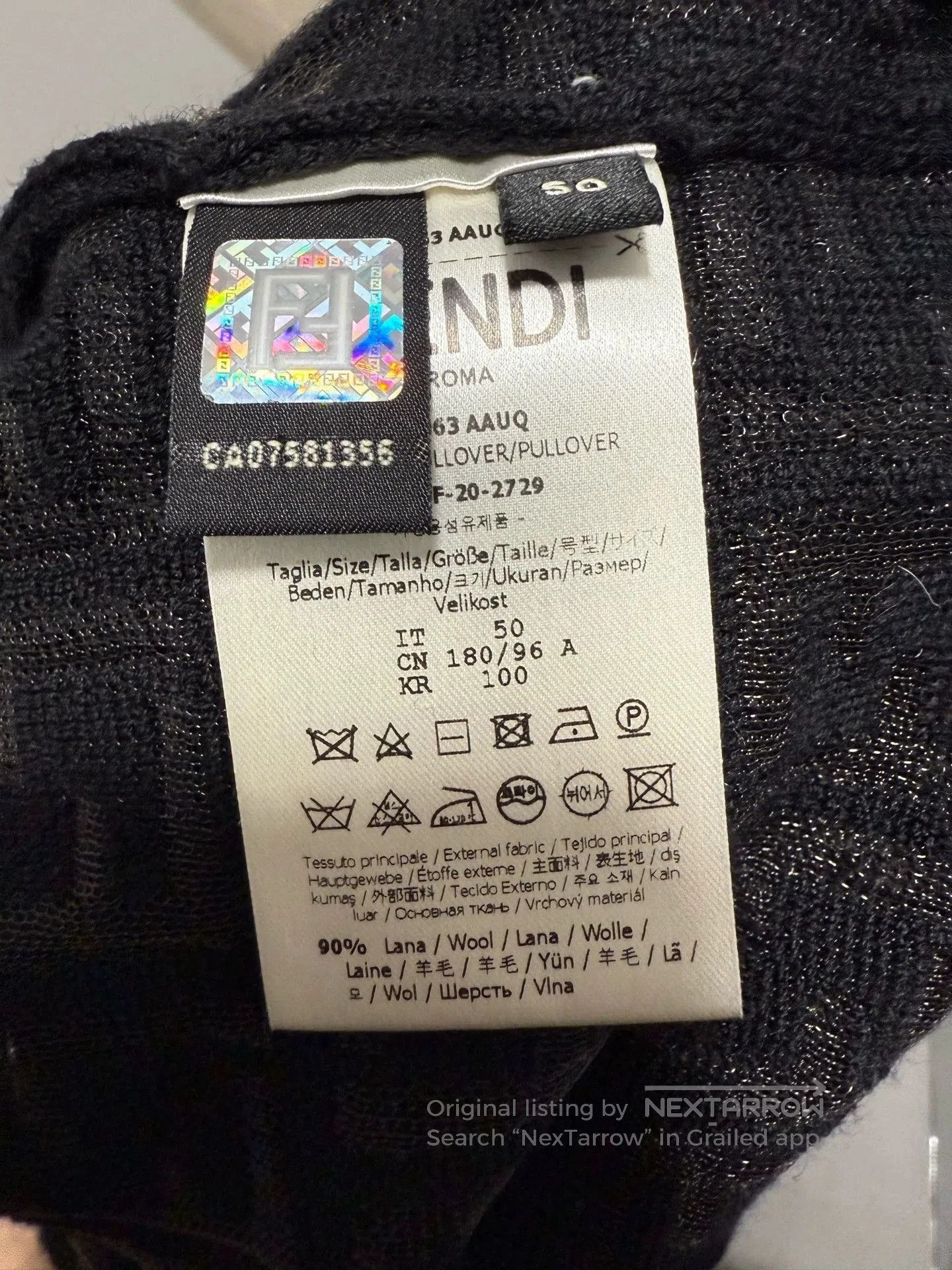 Fendi Fendi Double F Print Knit Sweater. Size US L / EU 52-54 / 3 - 4 Thumbnail
