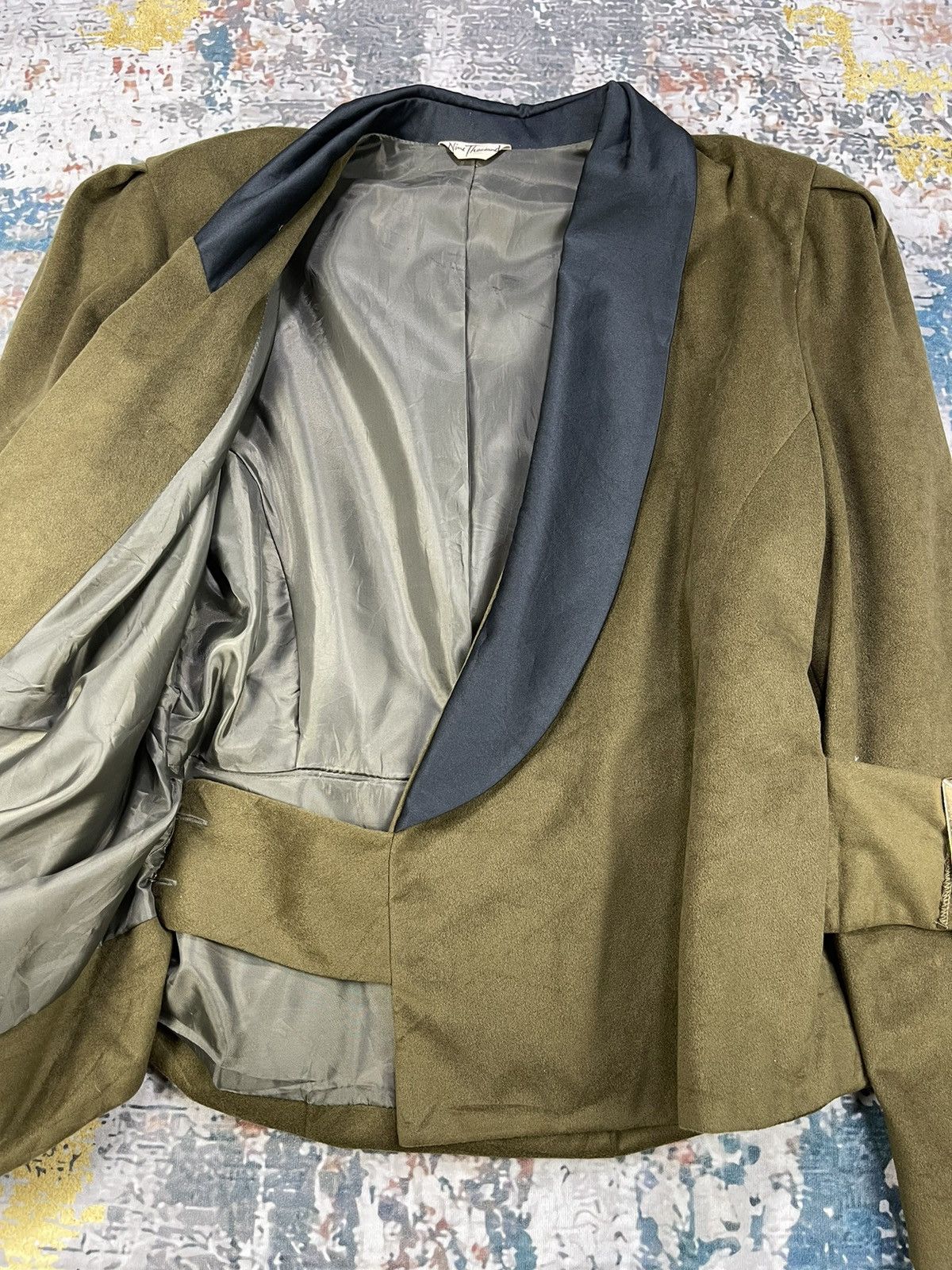 Japanese Brand Nine Thousand Asymetrical Lapel Blazers Size M / US 6-8 / IT 42-44 - 7 Thumbnail