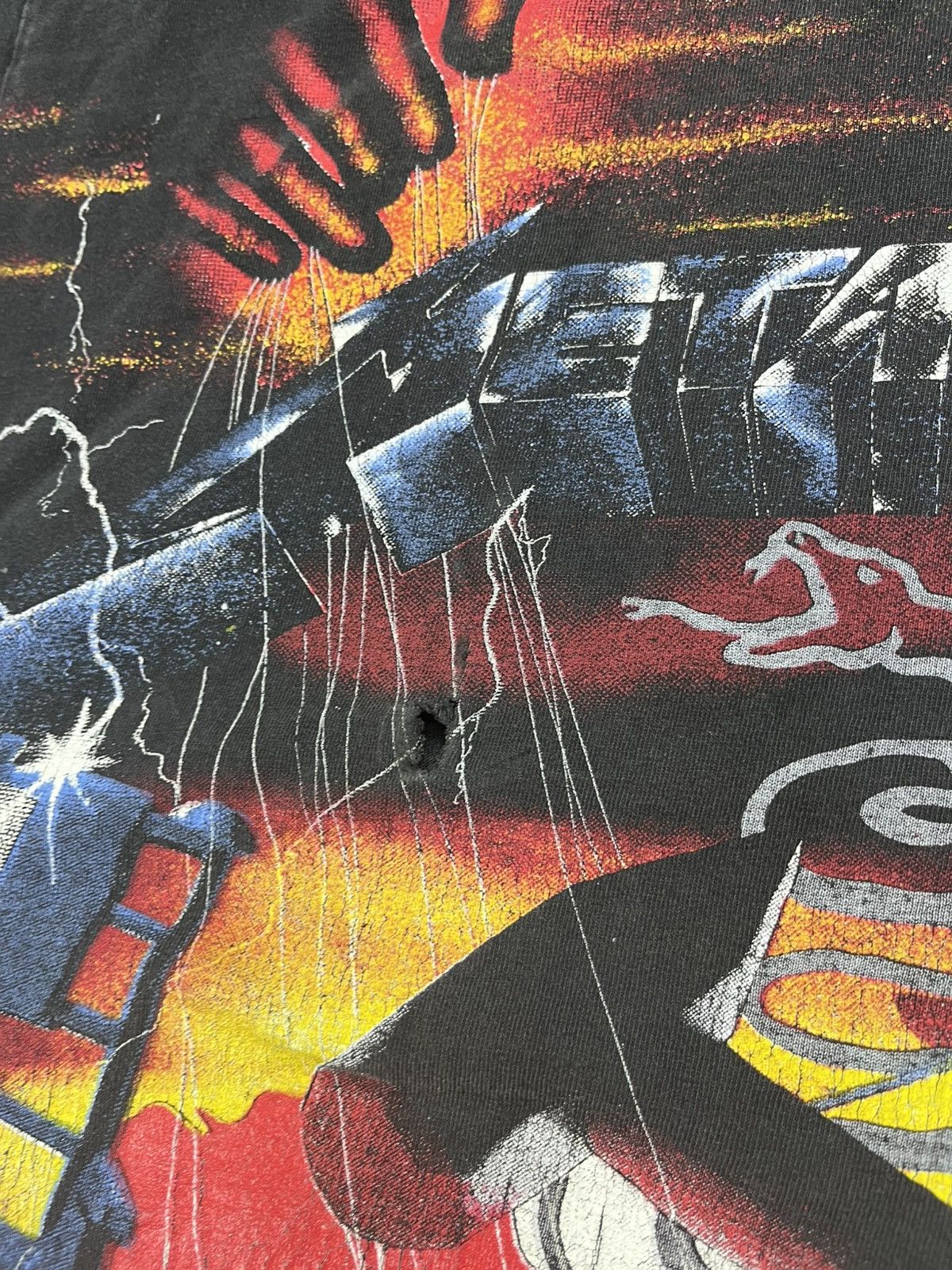 Band Tees × Metallica × Vintage 1991 Metallica Vintage AOP T-shirt XL Wild Oats Size US XL / EU 56 / 4 - 3 Thumbnail