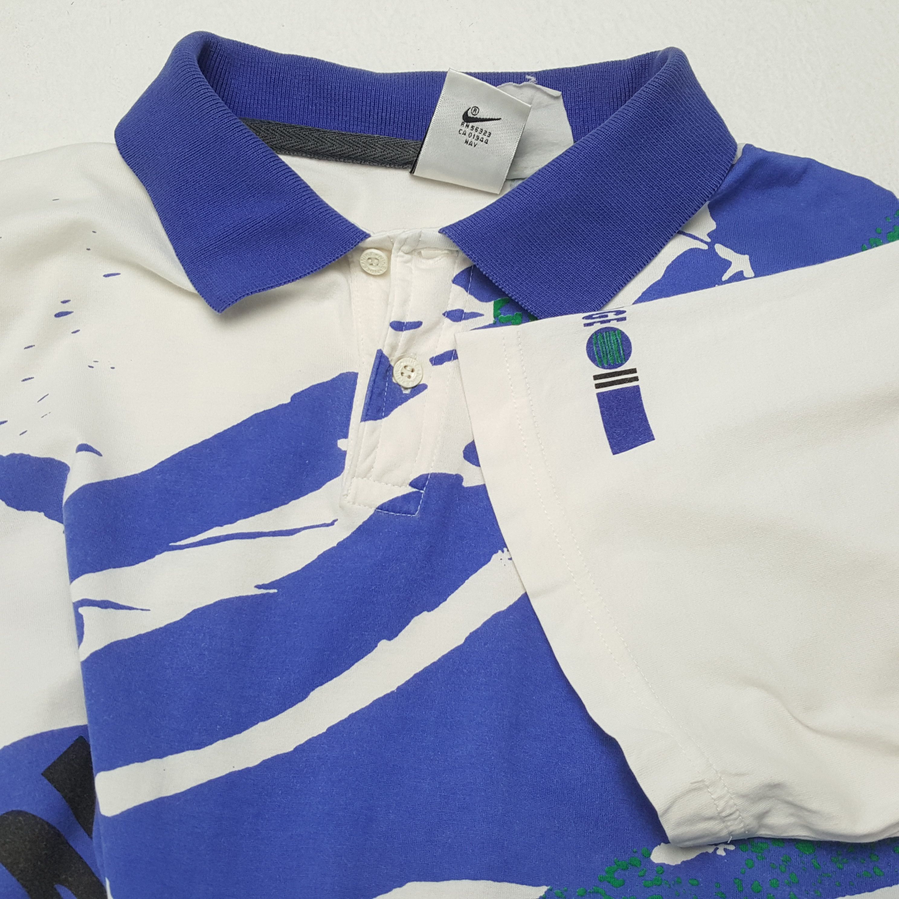 Nike × Vintage NIKE Polos Challenge Court Sports Style Size US M / EU 48-50 / 2 - 7 Thumbnail