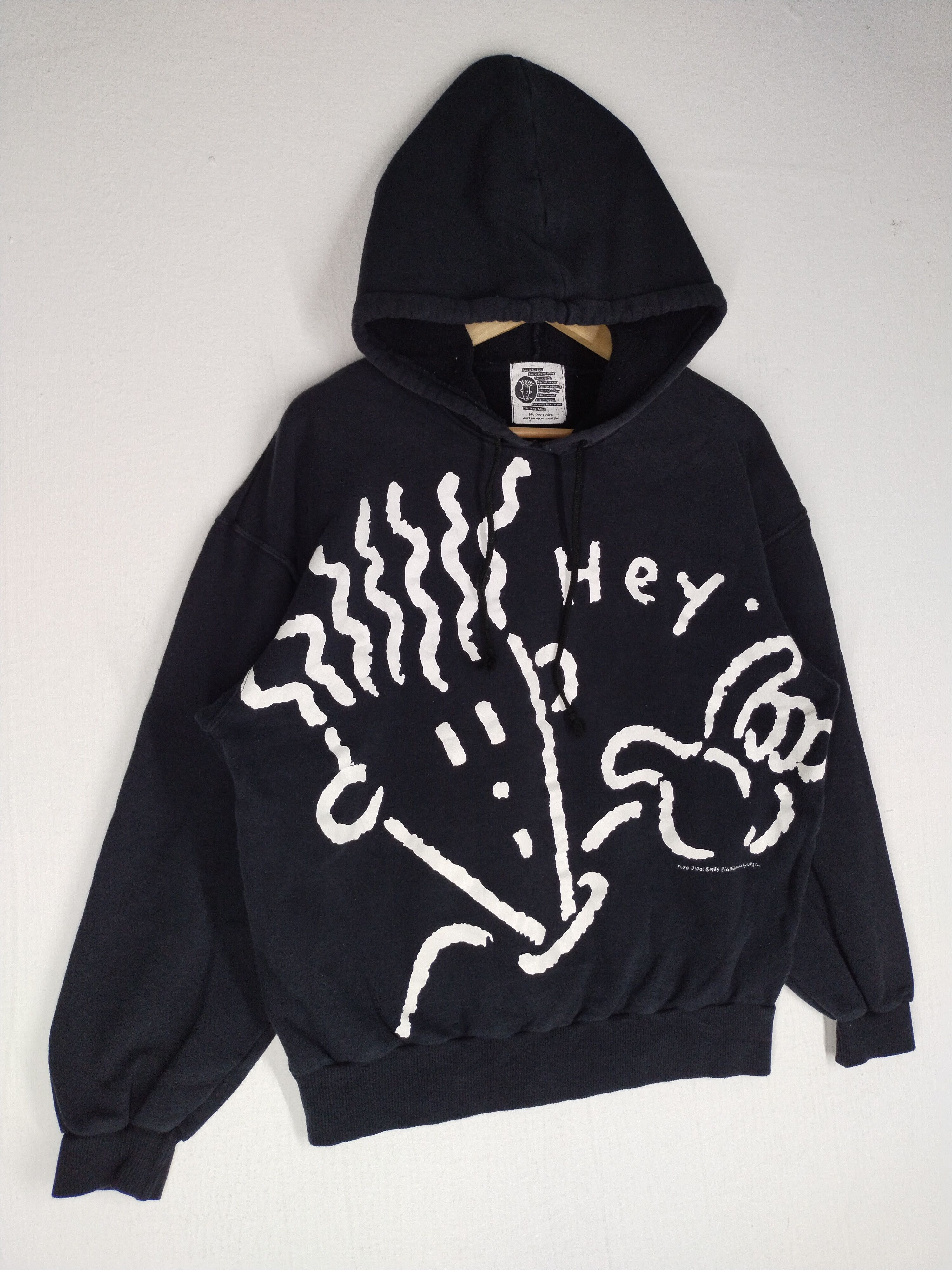 Vintage Vintage 80's Hey! Fido Dido 1985 by UFS Big Logo Sweatshirt Size US L / EU 52-54 / 3 - 4 Thumbnail