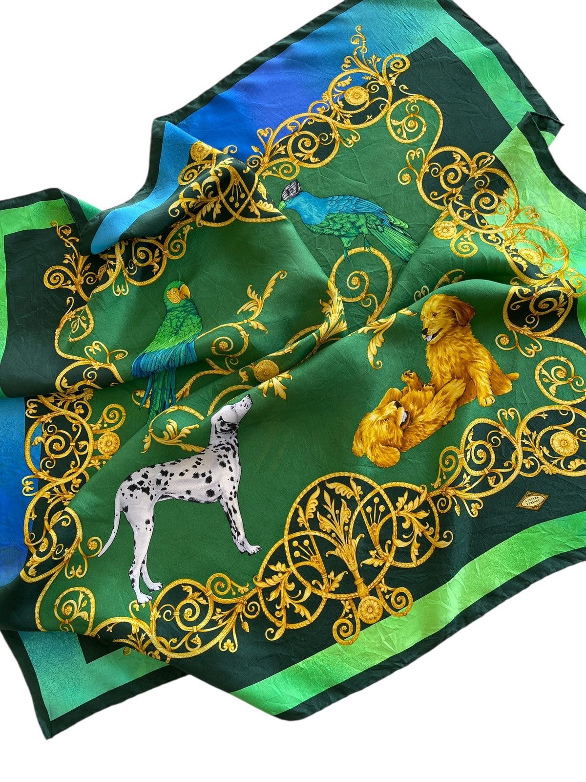 Versace Vintage Atelier Versace Luxury Silk Scarf Size ONE SIZE - 4 Thumbnail