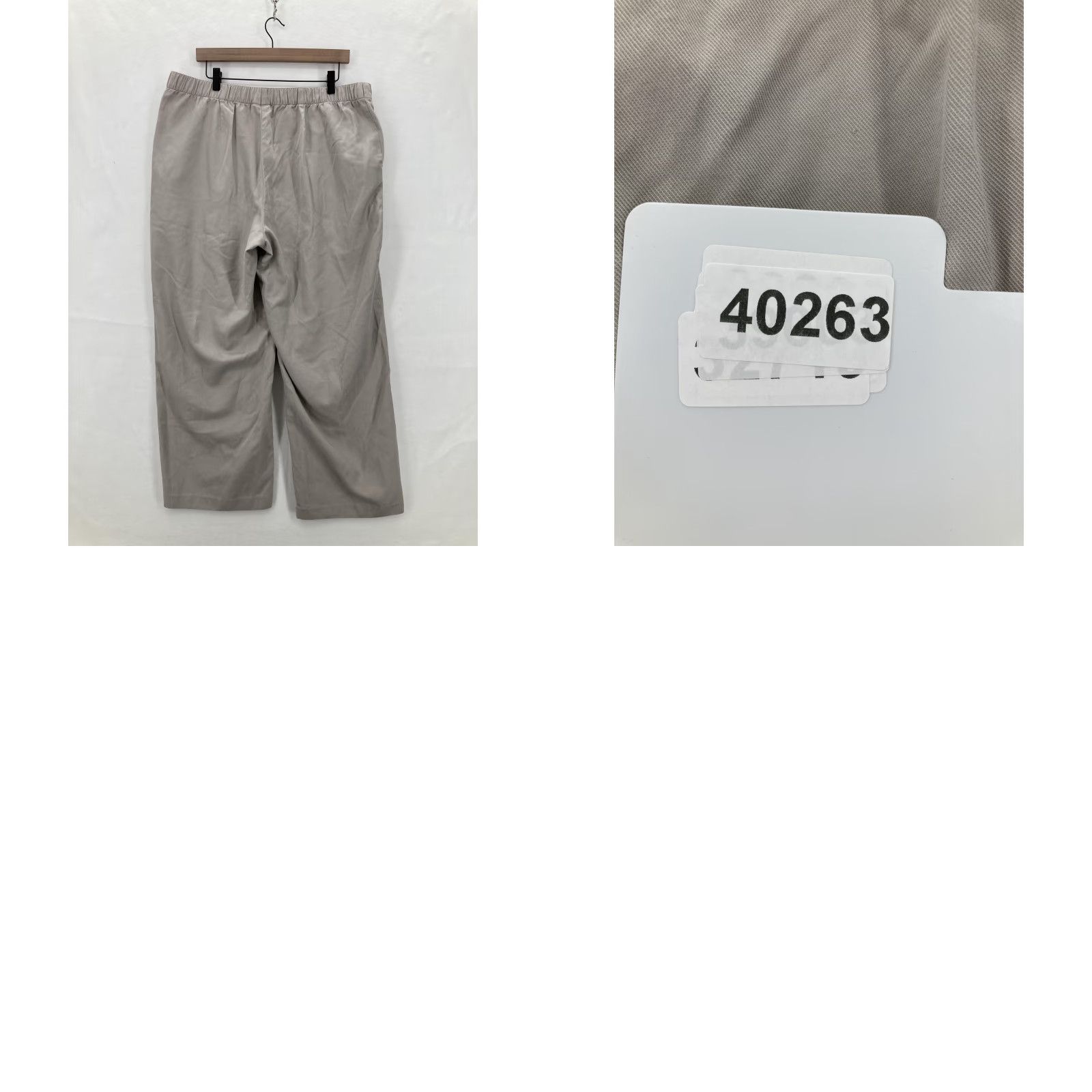 J. Jill Pure Jill Pants Womens XL Petite Beige Pumice Tencel Cotton Straight Leg Pull On Size 40" / US 18 - 10 Thumbnail