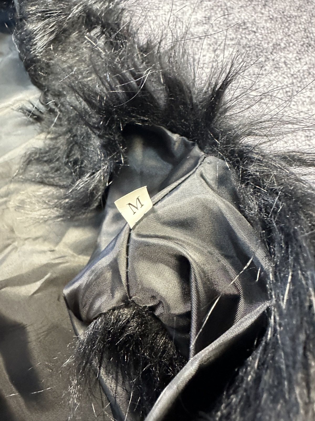 Other Y2K Avant Garde Black Fur Jacket Opium Style Rare Casual USA Size M / US 6-8 / IT 42-44 - 4 Thumbnail
