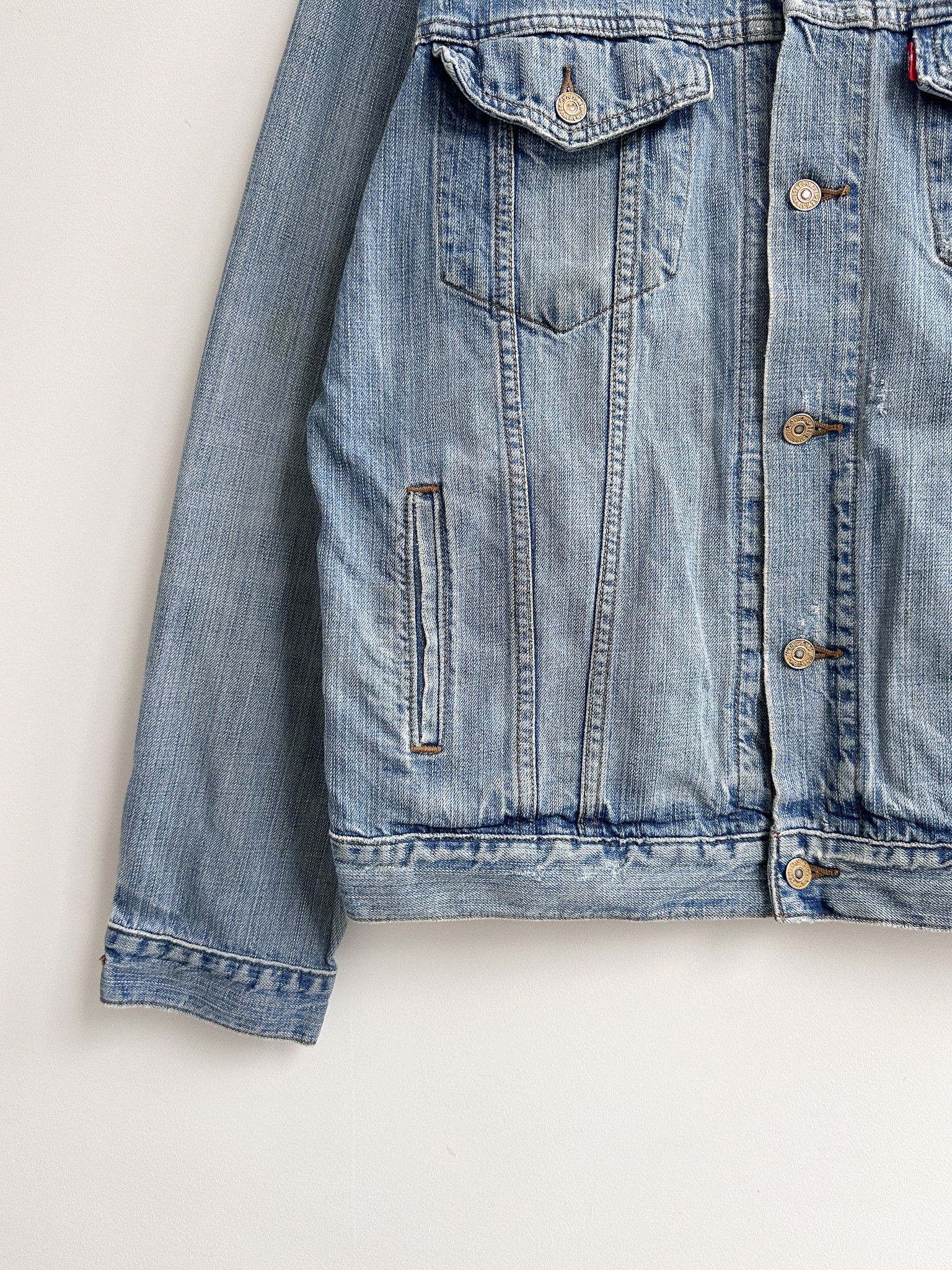 Levi's Vintage Levi's Denim Jeans Trucker Jacket Size US XL / EU 56 / 4 - 4 Thumbnail