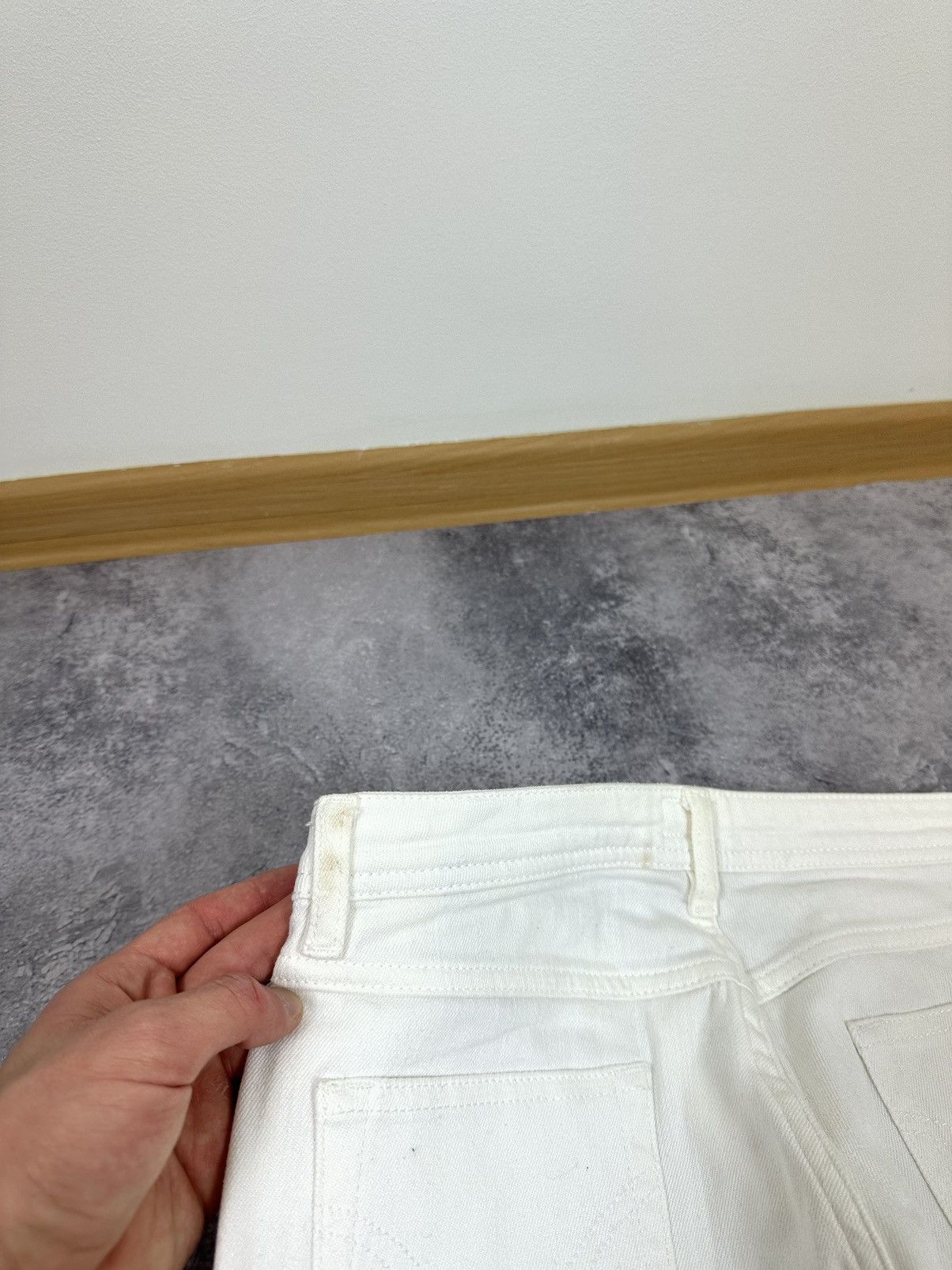 Dolce & Gabbana Vintage Dolce & Gabbana Luxury Designer White Jeans Pants Size 27" / US 4 / IT 40 - 11 Thumbnail