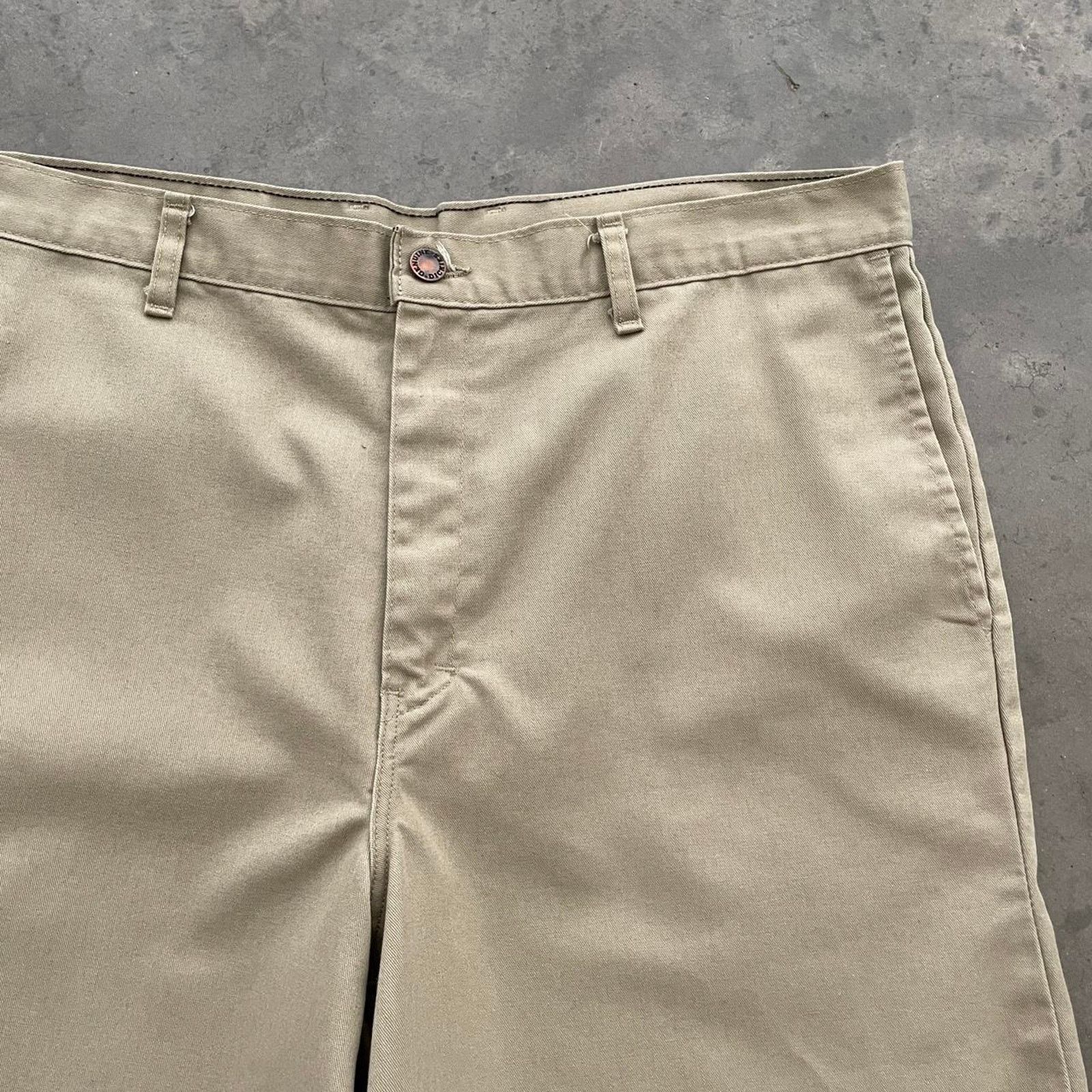 Dickies Dickies Khaki Flat Front Work Shorts Size US 36 / EU 52 - 3 Thumbnail