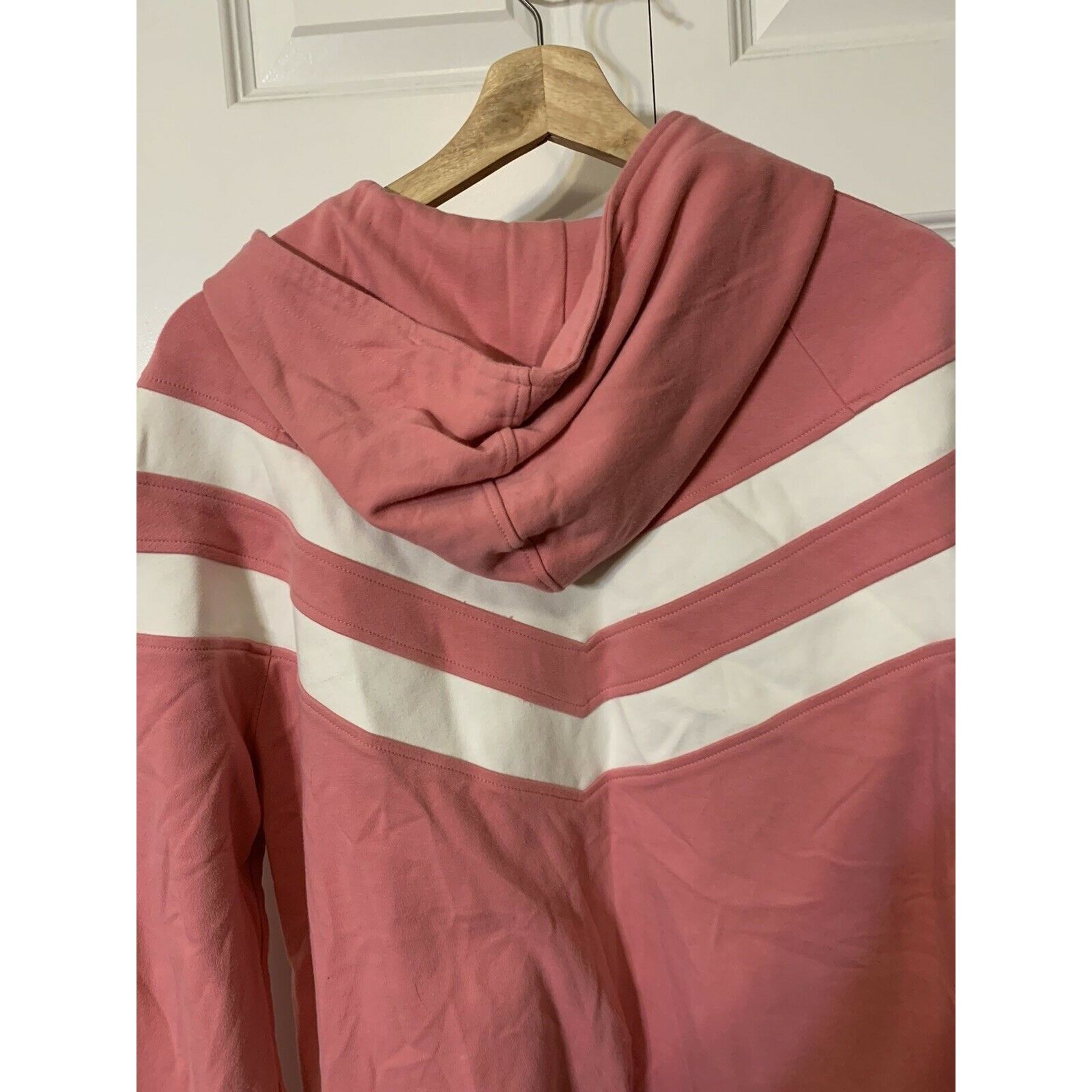 Boston Proper BOSTON PROPER Sz L Black Cotton Windbreaker Full Zip Pink St Size L / US 10 / IT 46 - 6 Thumbnail