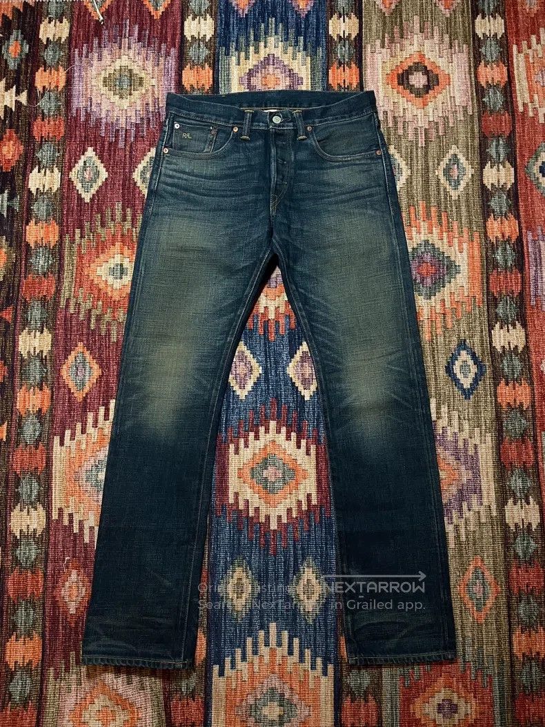 RRL Ralph Lauren RRL Ralph Lauren American made yellow mud washed denim jea Size US 32 / EU 48 - 1 Thumbnail