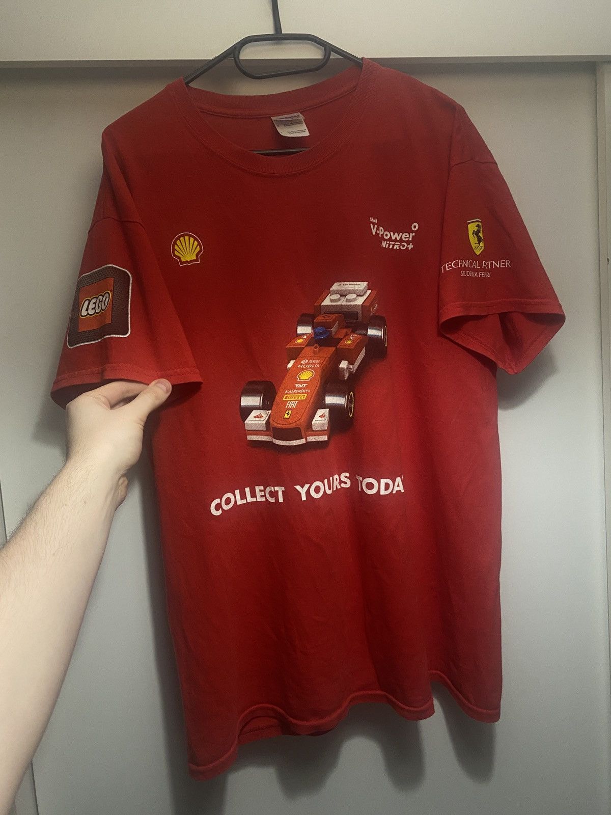 Vintage Vintage formula 1 ferarri x lego tee y2k Size US L / EU 52-54 / 3 - 1 Thumbnail