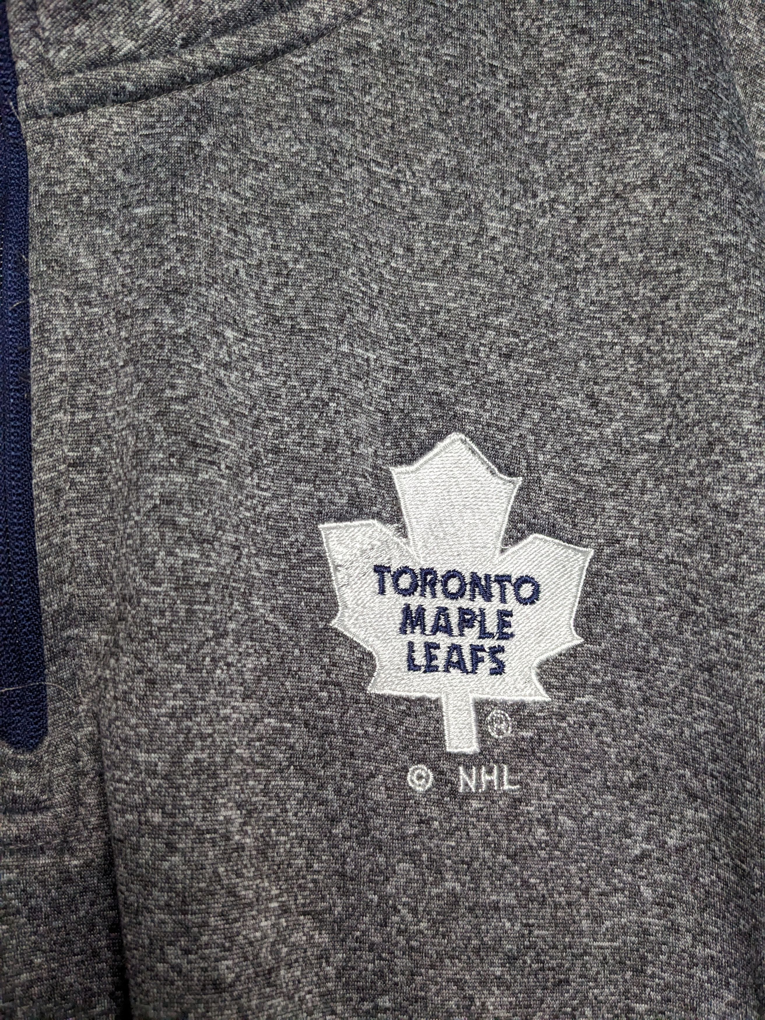 NHL VTG Toronto Maple Leafs Quarter Zip Sweater Medium Y2K NHL Size US M / EU 48-50 / 2 - 2 Thumbnail