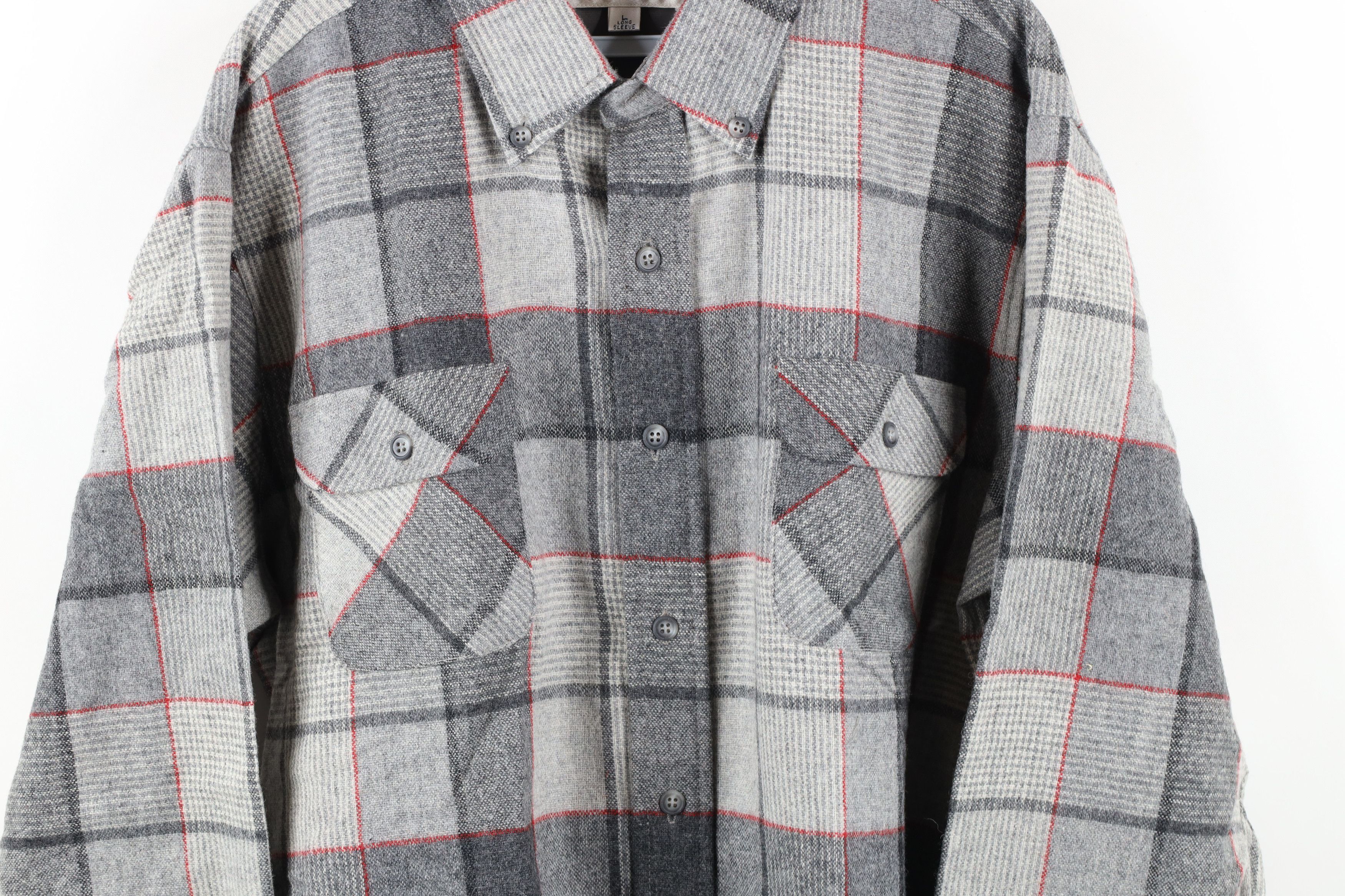 Vintage Vintage 70s Streetwear Collared Button Down Shirt Plaid Size US L / EU 52-54 / 3 - 3 Thumbnail