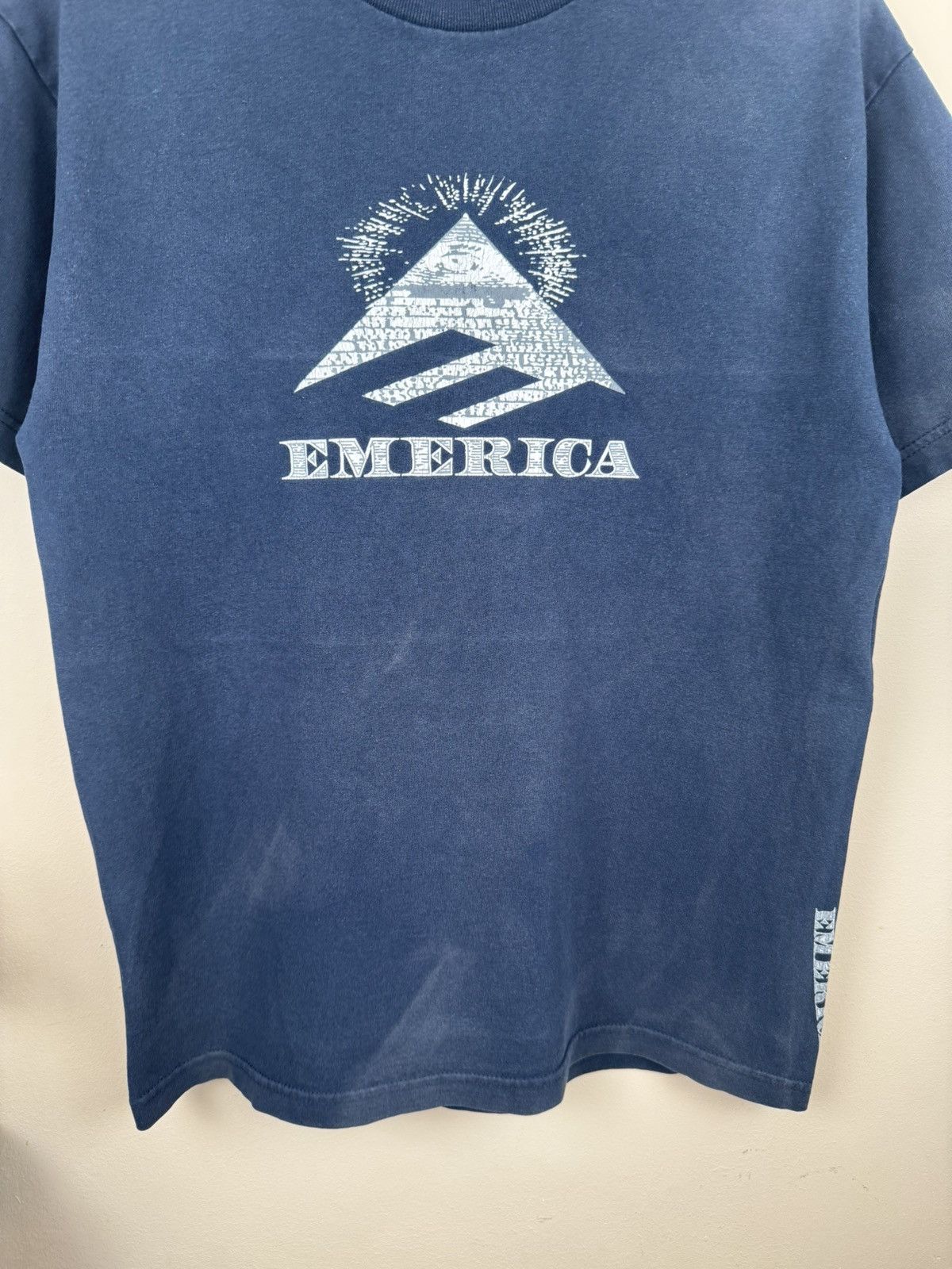 Emerica Vintage Emerica T shirt Skateboarding Mason Pyramide M Blue Size US M / EU 48-50 / 2 - 10 Thumbnail
