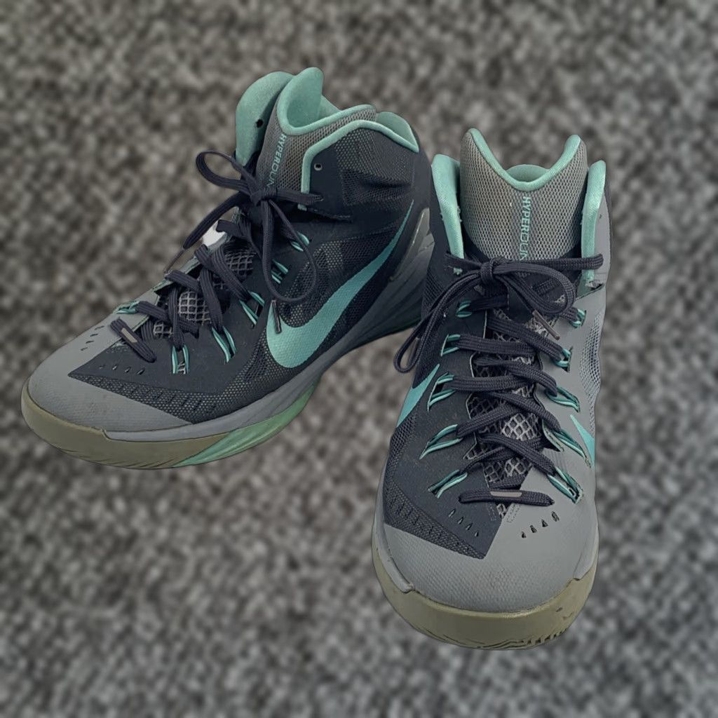 Nike Hyperdunk Sneaker - Gray Teal - 2014 - Size 11 - Men - Athletic - Hyperdunk 2014 - No Insoles - Used Good Condition