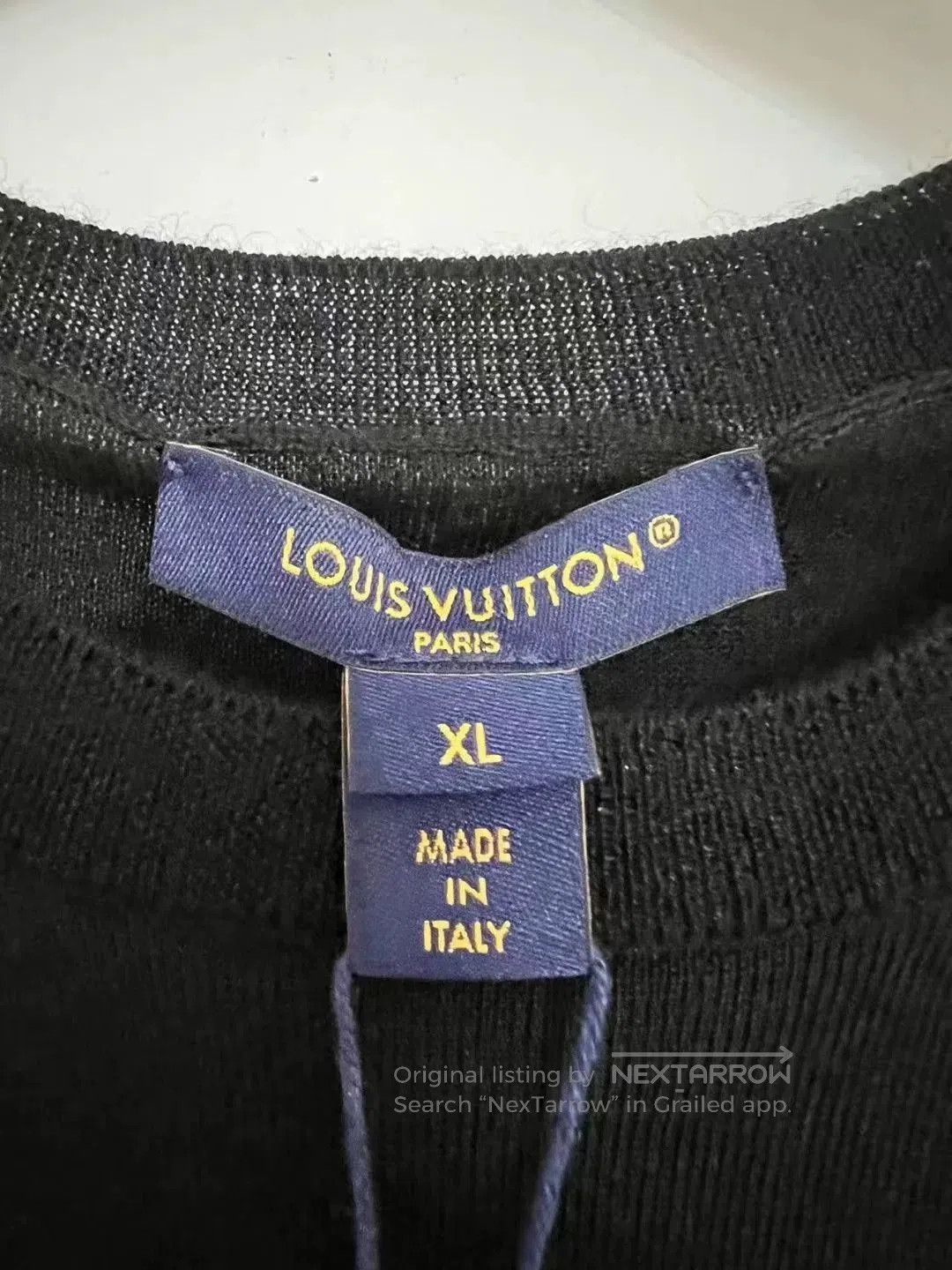 Louis Vuitton Louis Vuitton Embroidered Logo Women's Knit Tee. Size XL / US 12-14 / IT 48-50 - 4 Thumbnail