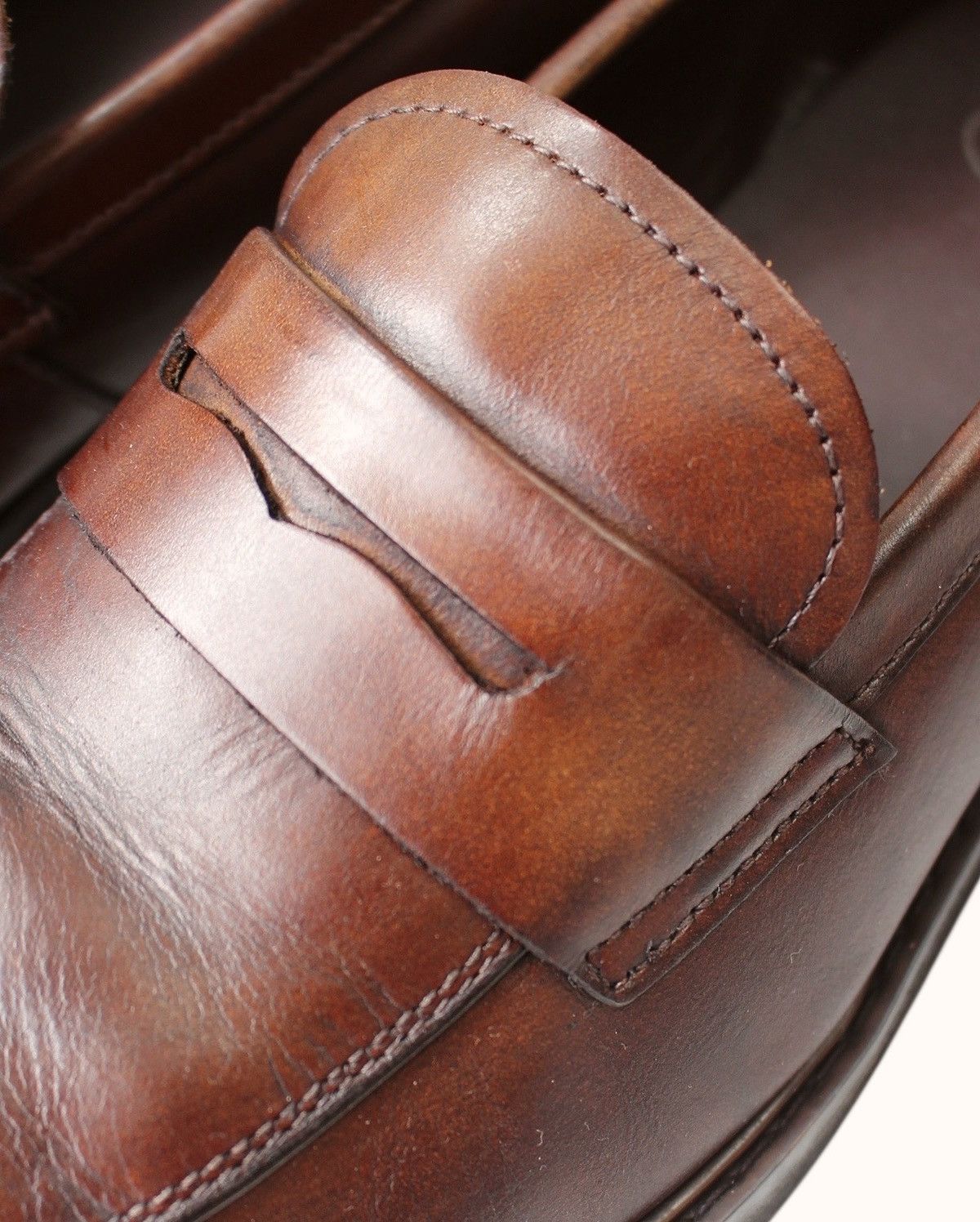 Japanese Brand × Vintage 2011 HAWKINS BROWN LEATHER PENNY LOAFERS Size US 8 / EU 41 - 7 Thumbnail