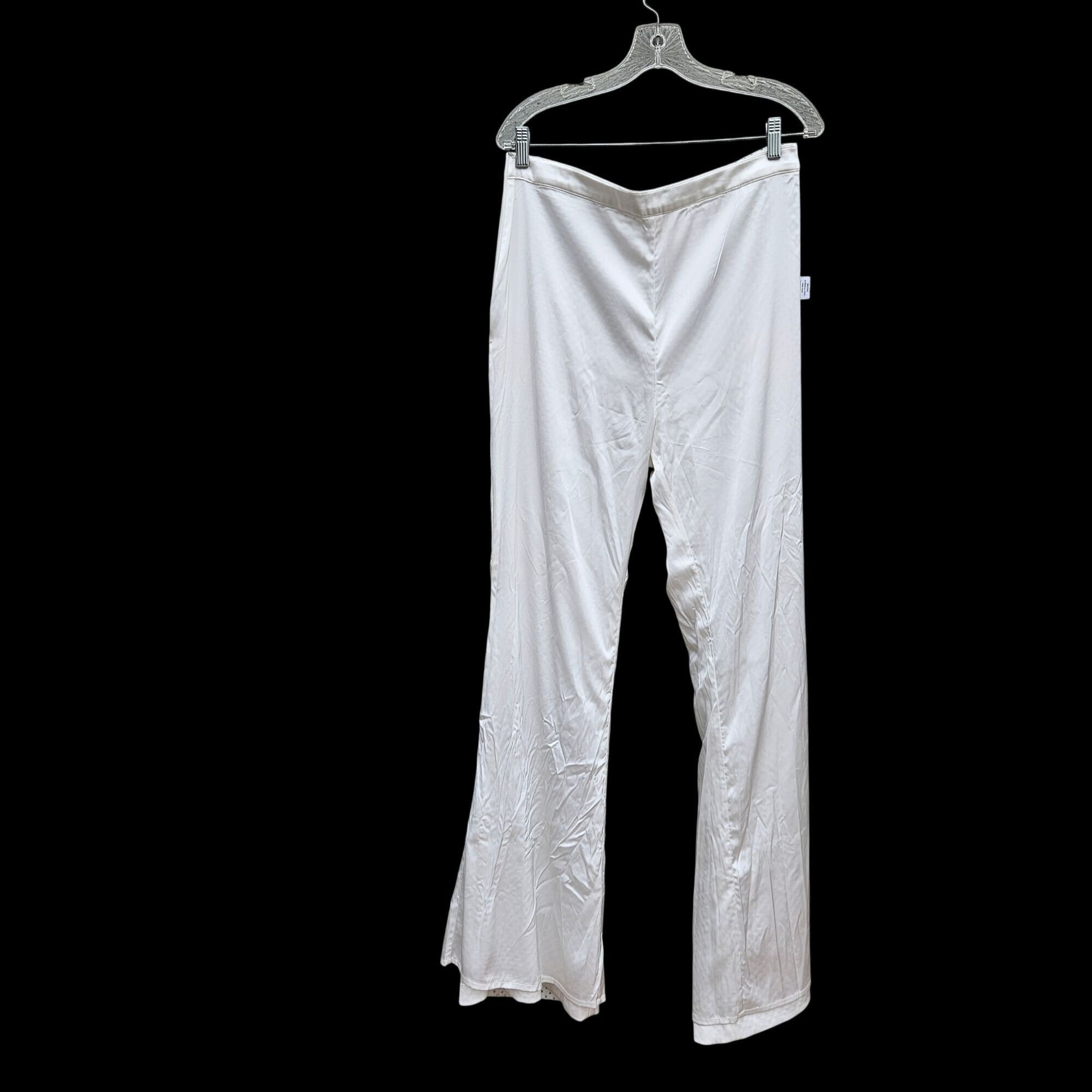 Other Nadine Merabi White Rhinestone Kira Two-Piece Set Top L Pant Size 36" / US 14 / IT 50 - 18 Thumbnail