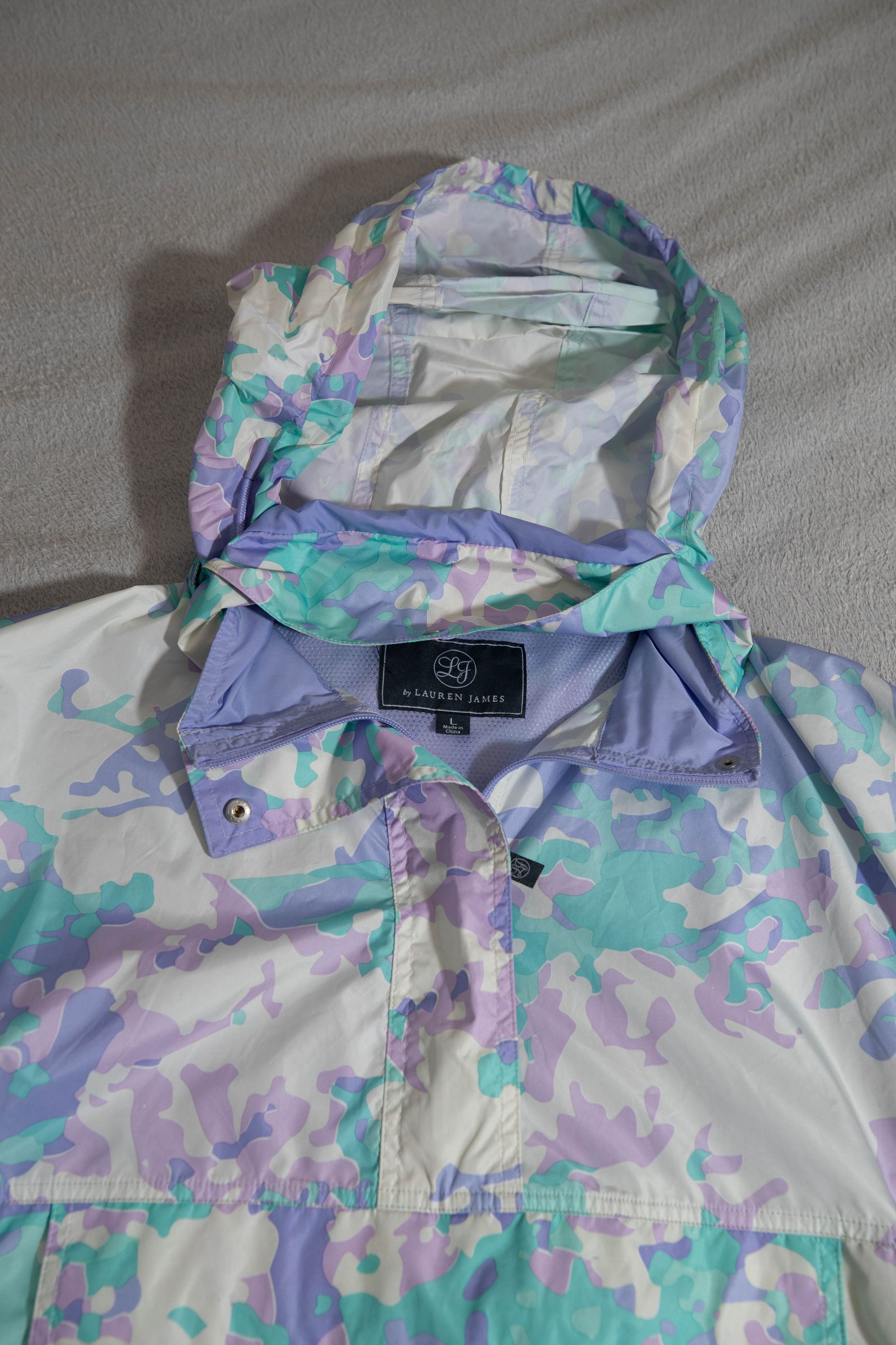 Other Lauren James Pastel Winter Camo Windbreaker (L) Size US L / EU 52-54 / 3 - 16 Thumbnail