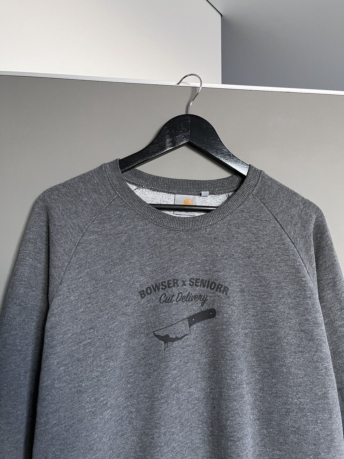 Carhartt Carhartt Gray Simple Minimalistic Butcher Sweatshirt Size US L / EU 52-54 / 3 - 2 Thumbnail