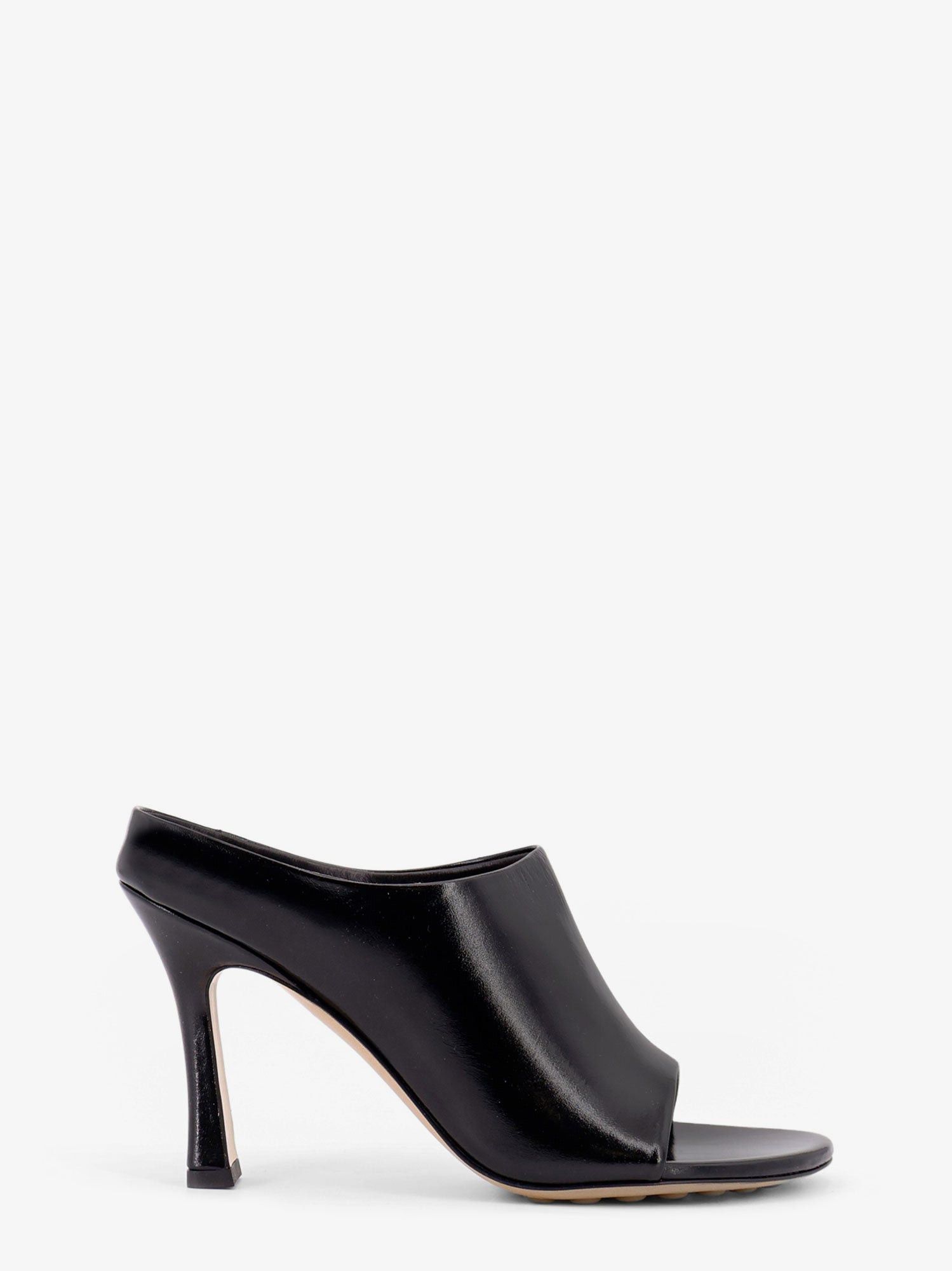 Bottega Veneta Rana Leather Mule With Heel Shoes It 38.5, Women's