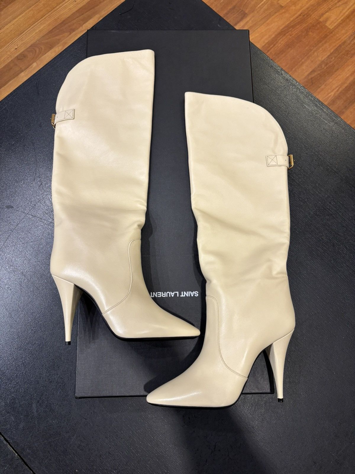 Saint Laurent Paris Saint Laurent Vitello Piuma Boot Size US 10 / IT 40 - 1 Thumbnail