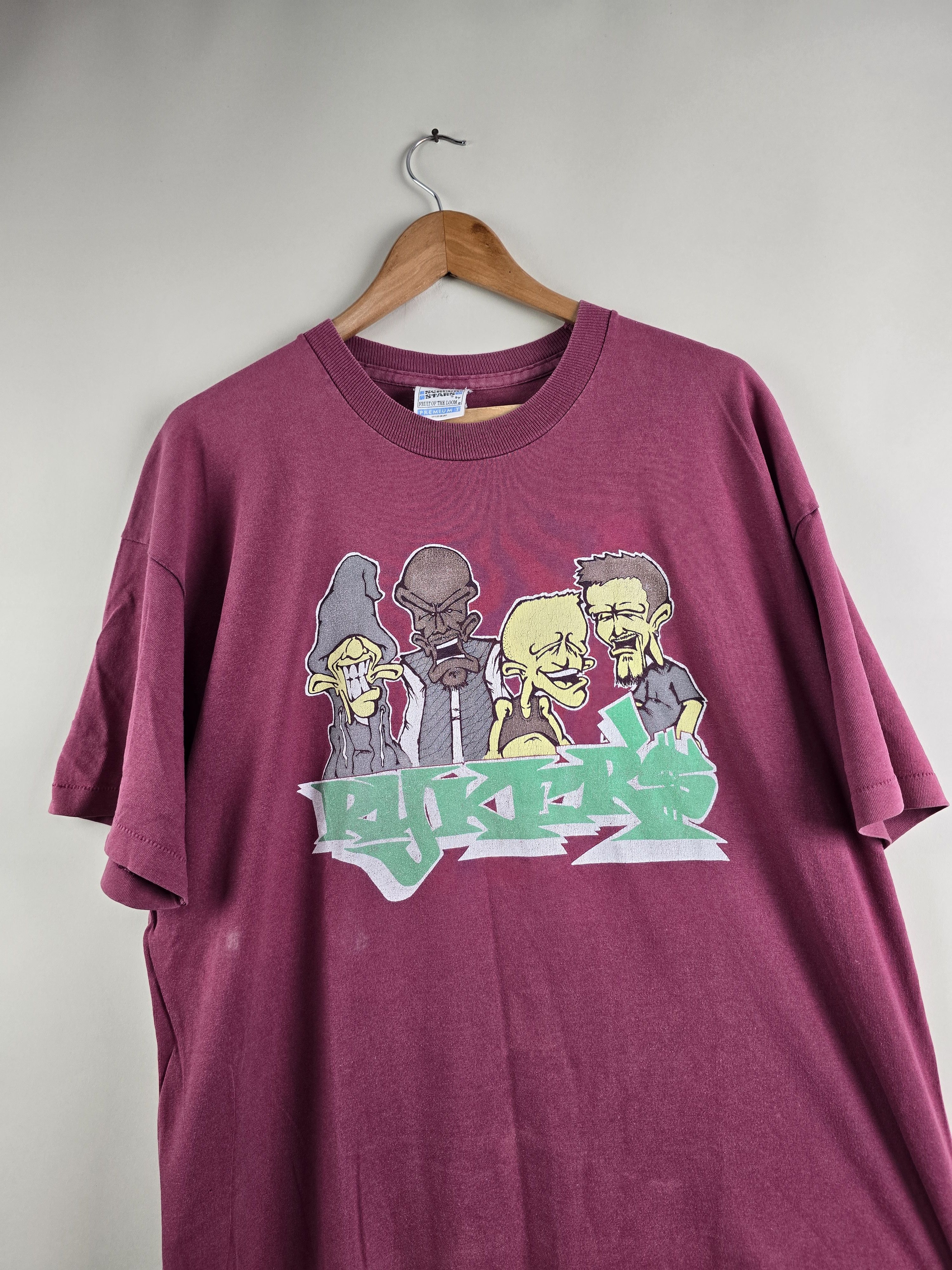 Band Tees × Vintage 90s Rykers Ground Zero XL 23" 30.5" Size US XL / EU 56 / 4 - 2 Thumbnail