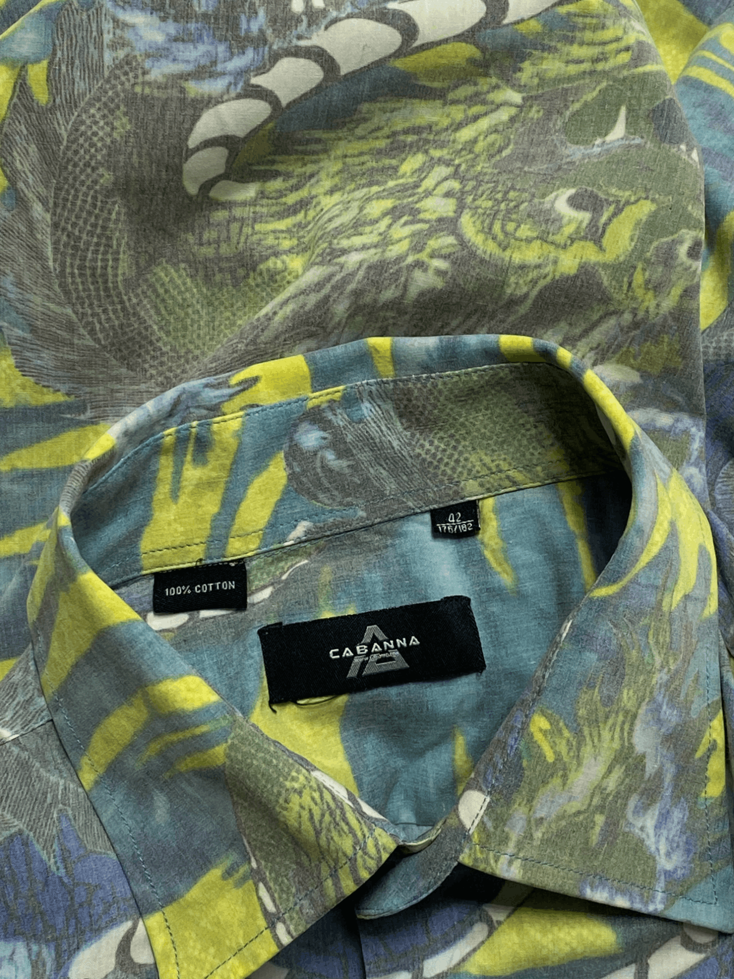 Vintage Vintage GABANNA Abstract Art Masterpiece Button Up Shirt Size US XL / EU 56 / 4 - 4 Thumbnail