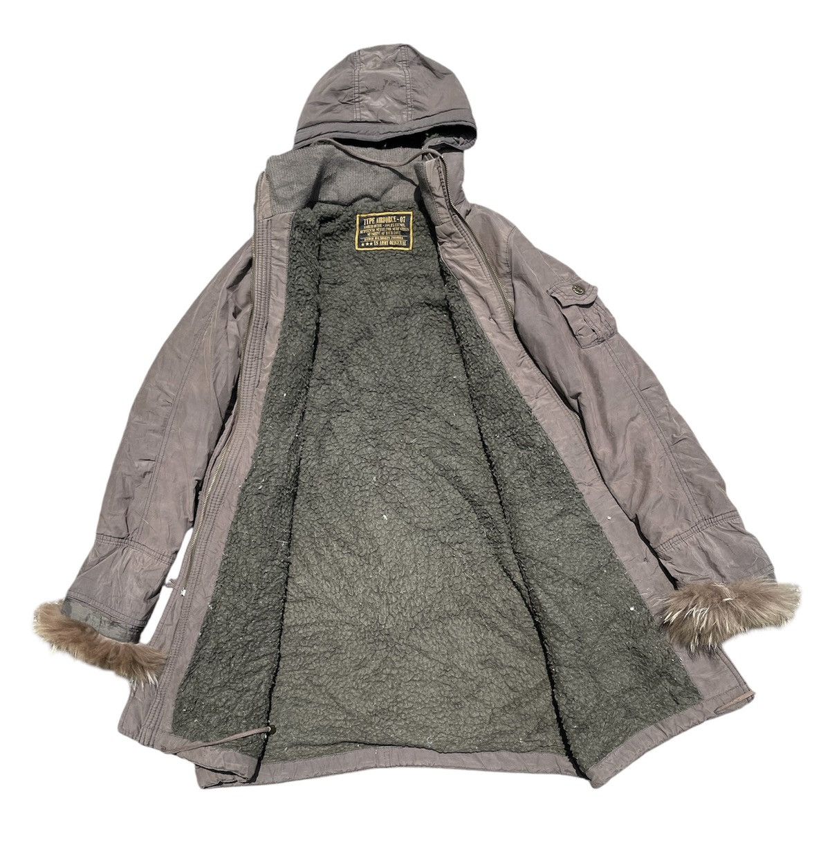 Vintage 🔥Accept Binding Offer🔥SunFaded Air Force Parka Jacket Button Size US S / EU 44-46 / 1 - 6 Thumbnail