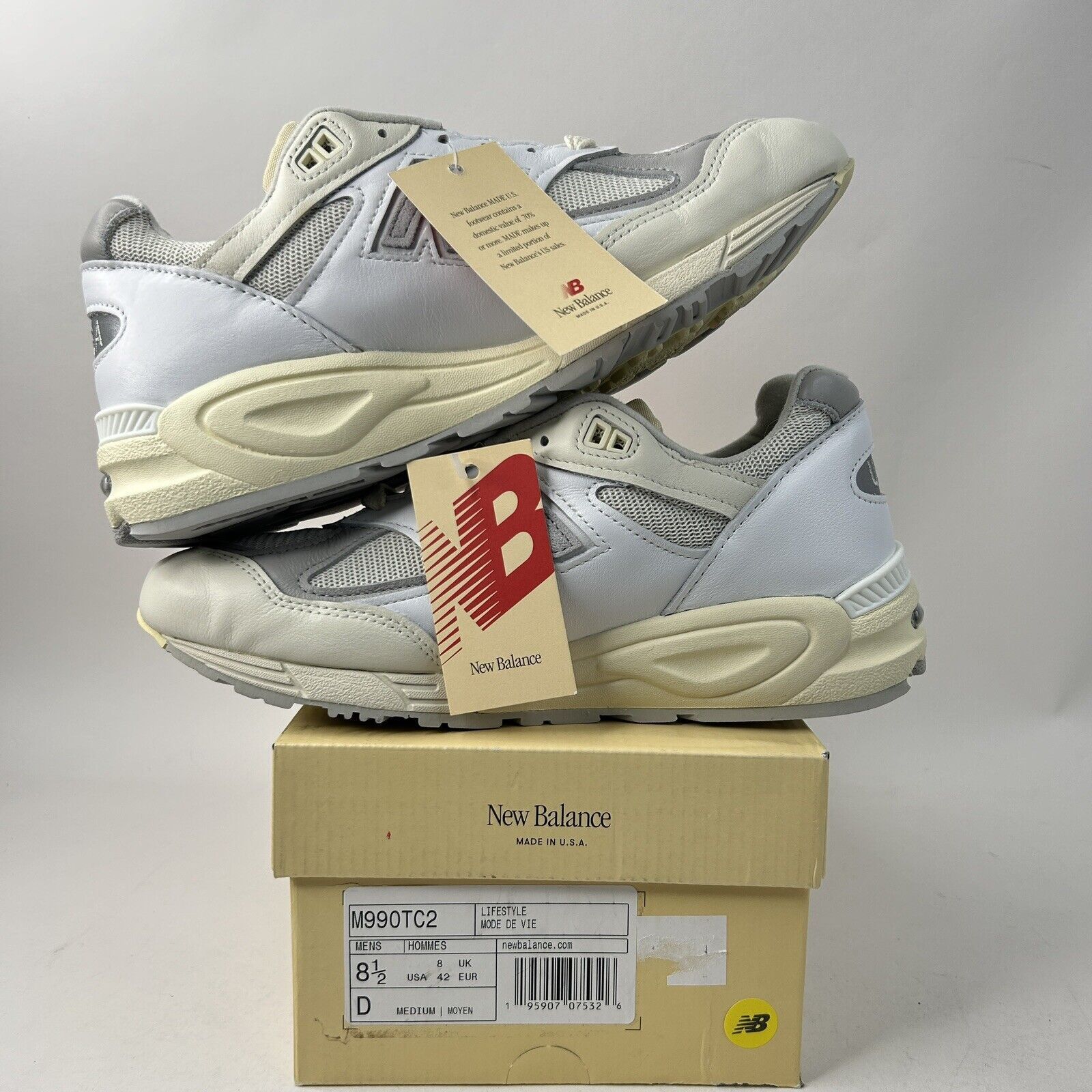 New Balance New Balance x Teddy Santis 990v2 “Sea Salt” 2024 Size US 8.5 / EU 41-42 - 3 Thumbnail