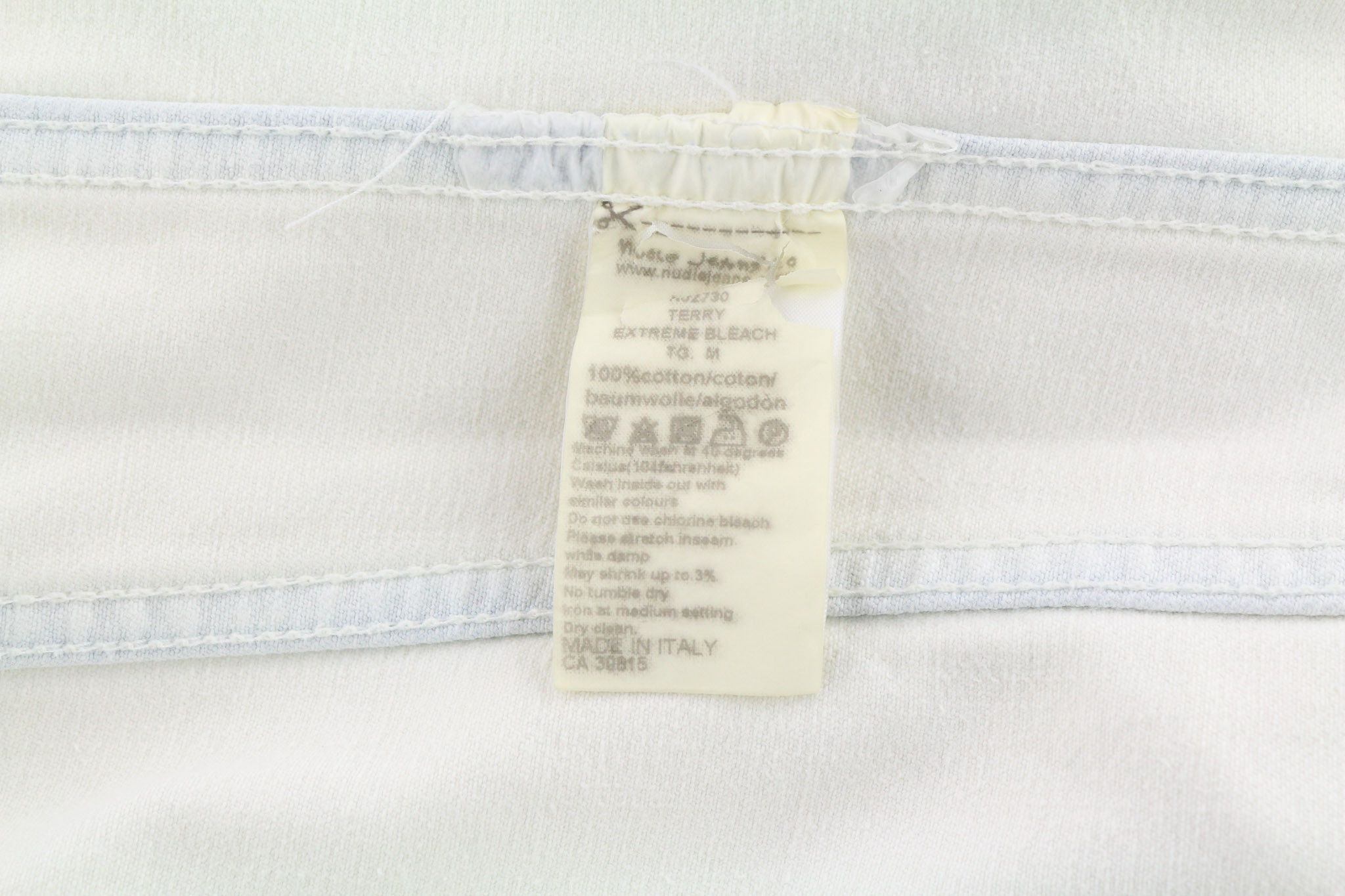 Nudie Jeans TERRY M Extreme Bleach Light Logo Pockets Jacket 81029 Size US M / EU 48-50 / 2 - 7 Thumbnail