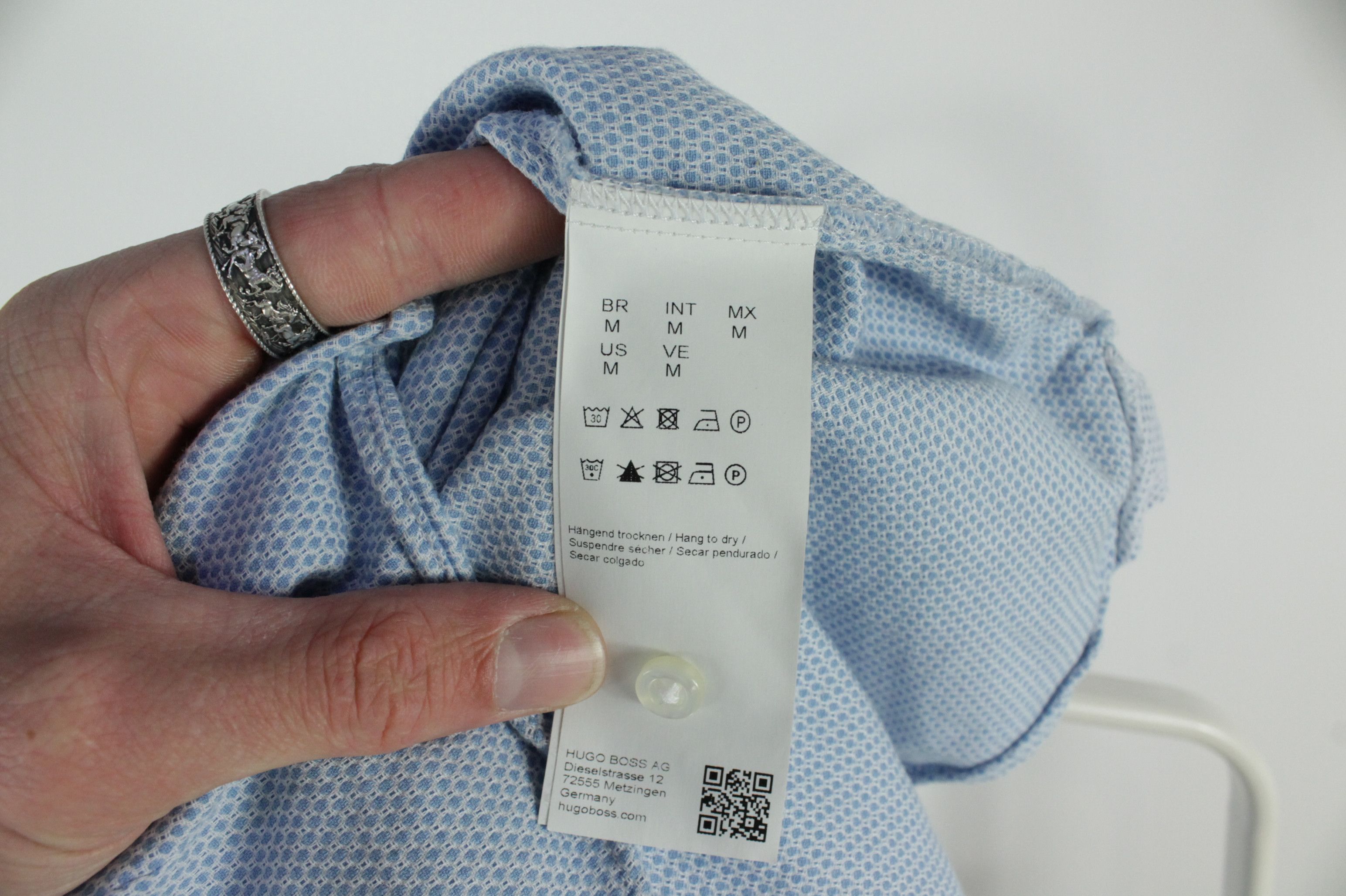 Hugo Boss Hugo Boss Slim Fit Casual Dress Stretch Cotton Shirt Men's Size US M / EU 48-50 / 2 - 7 Thumbnail