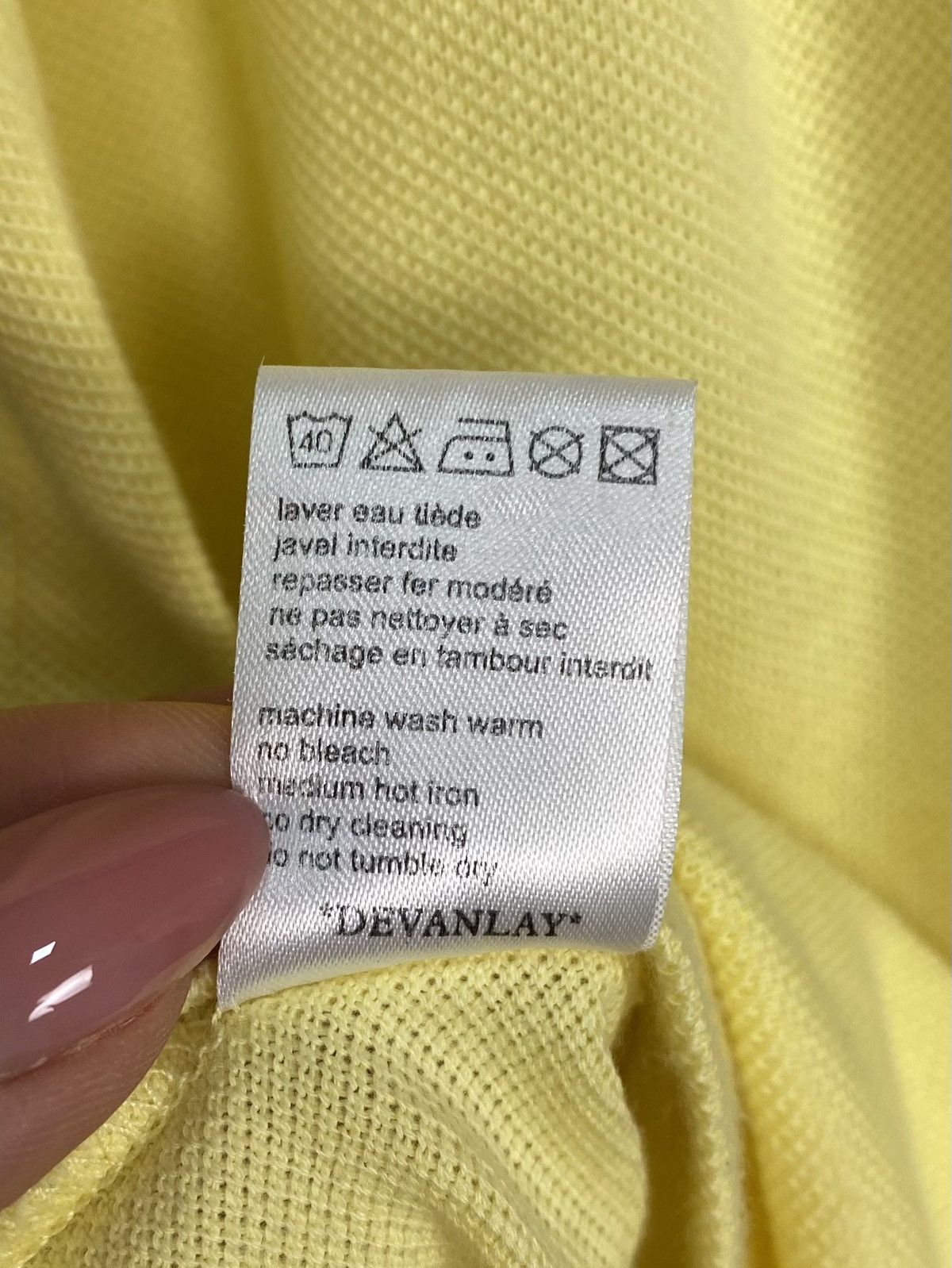 Lacoste Vintage Lacoste Polo Shirt Size L Short Sleeve Top Yellow Size US L / EU 52-54 / 3 - 6 Thumbnail