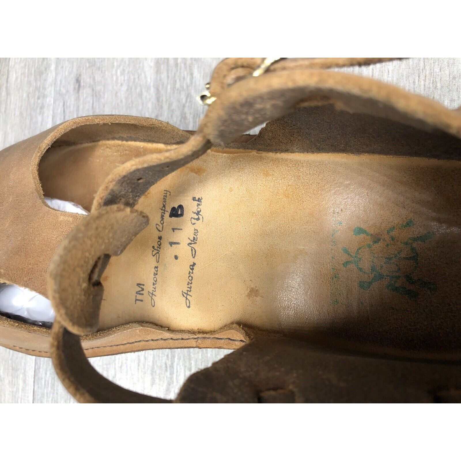 Other Aurora Shoe Co. Brown Leather Closed Toe Mary Jane Shoes Wom Size US 11 / IT 41 - 20 Thumbnail