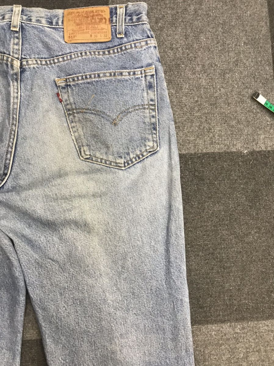 Levi's Flare🔥Vintage Levis 517 Medium Wash Jeans F7 Size US 35 - 13 Thumbnail