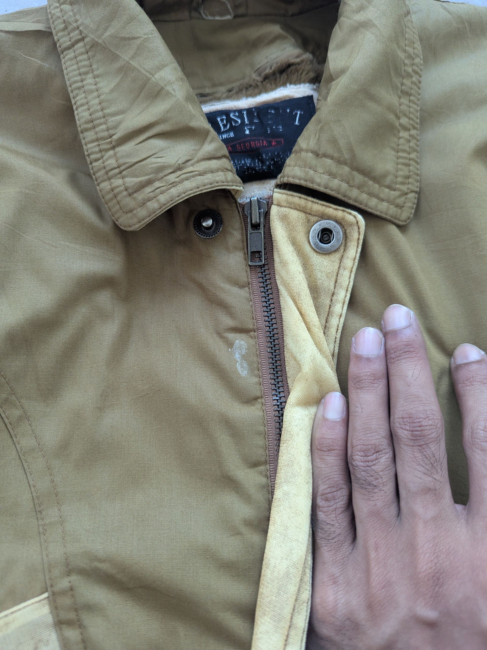 Japanese Brand × Vintage Vintage 1990s President Bomber Jacket Lining Fleece Size US M / EU 48-50 / 2 - 8 Thumbnail
