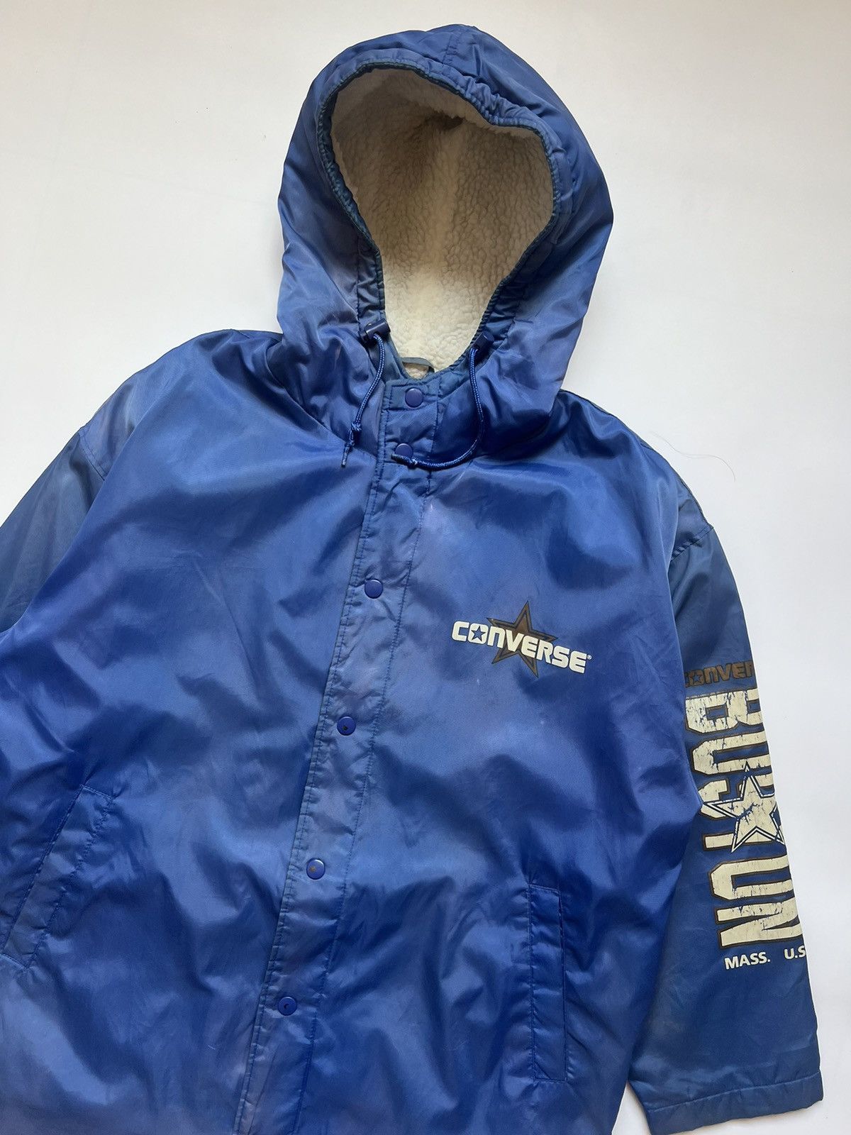 Converse Vintage 90's Converse Boston Deep Pile Jacket Size US L / EU 52-54 / 3 - 6 Thumbnail
