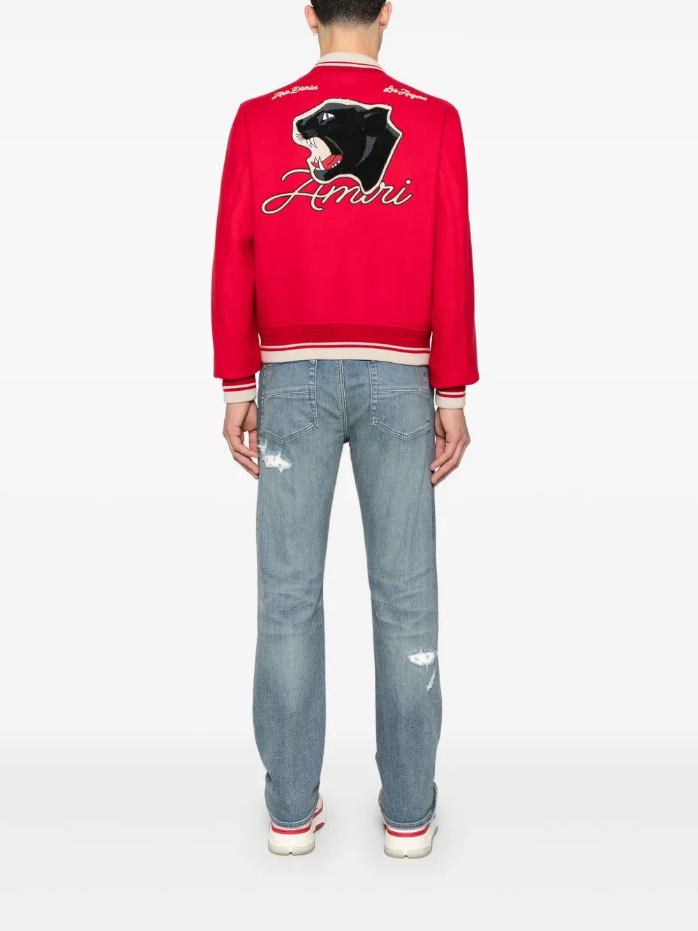 Amiri o1h1sh10525 Panther Bomber in Varsity Red Size US XXL / EU 58 / 5 - 3 Thumbnail