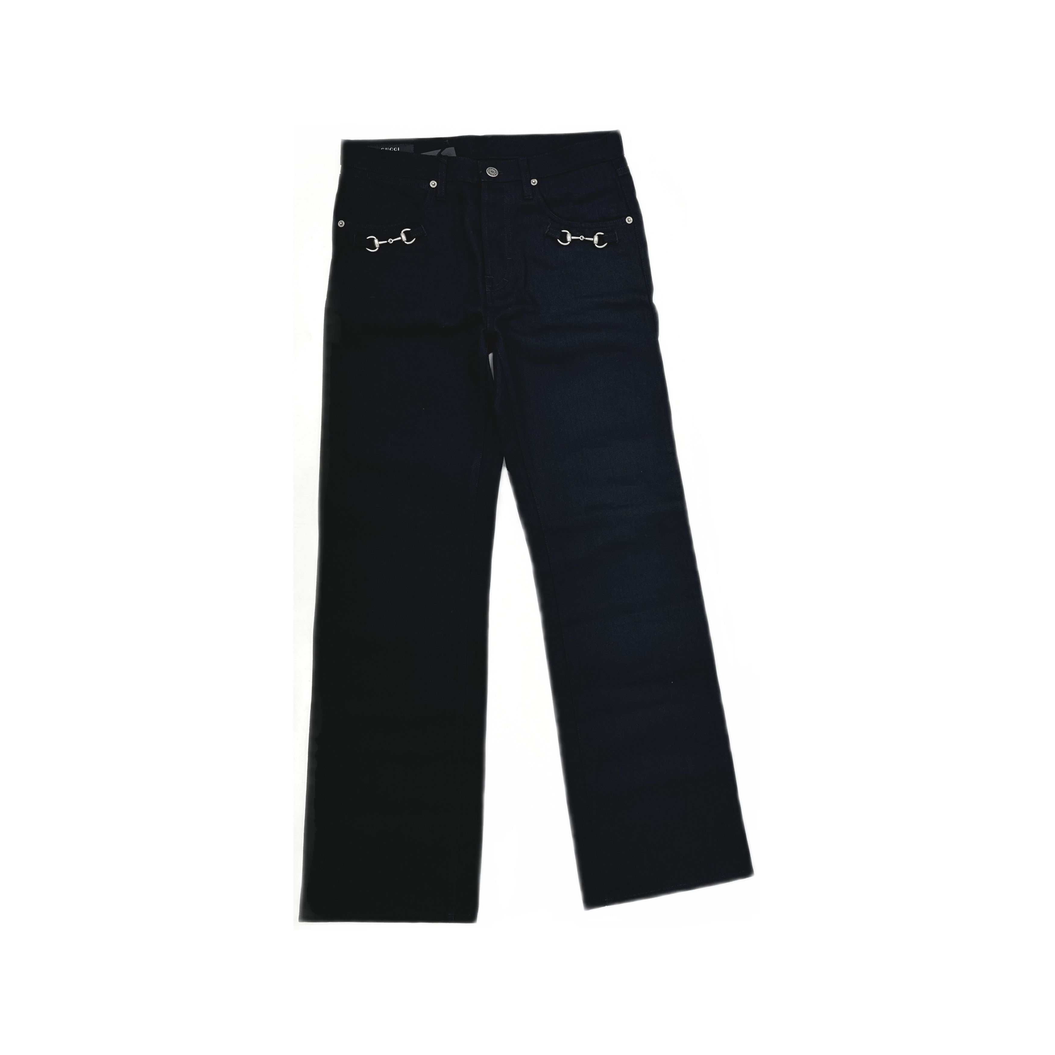 Gucci Gucci Demna Horsebit Jeans in Washed Japanese Denim Size 32