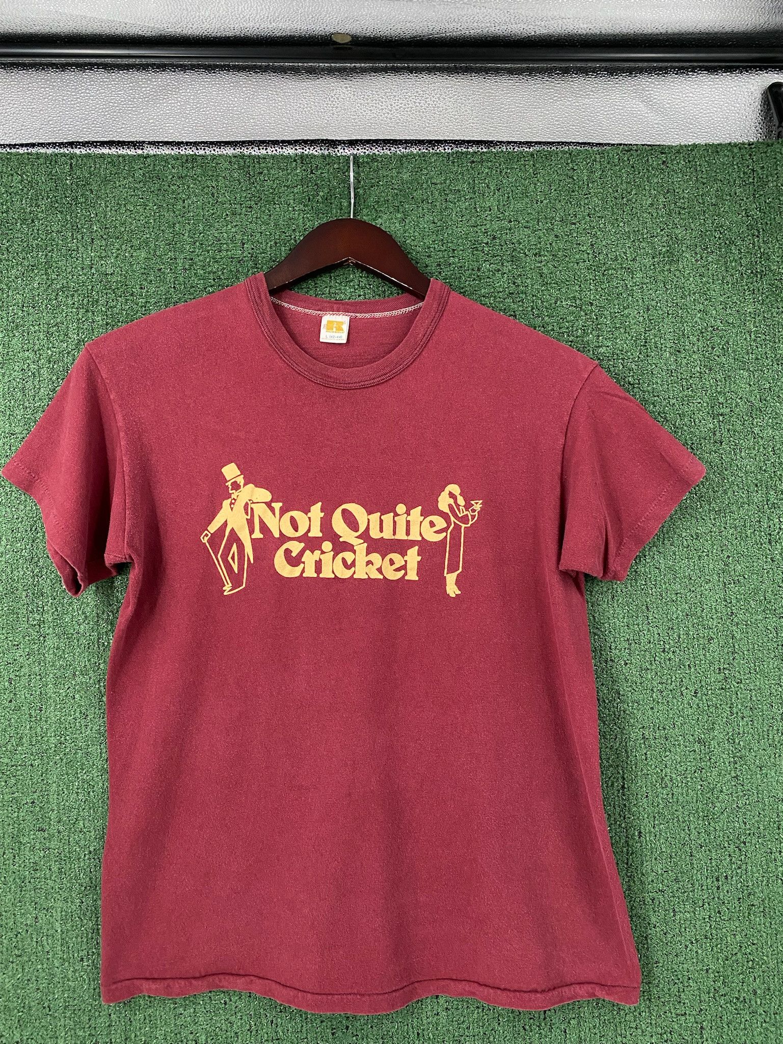 Russell Athletic 70’s Russell Athletic Gold Tag Not Quite Cricket T-Shirt Med Size US M / EU 48-50 / 2 - 2 Thumbnail