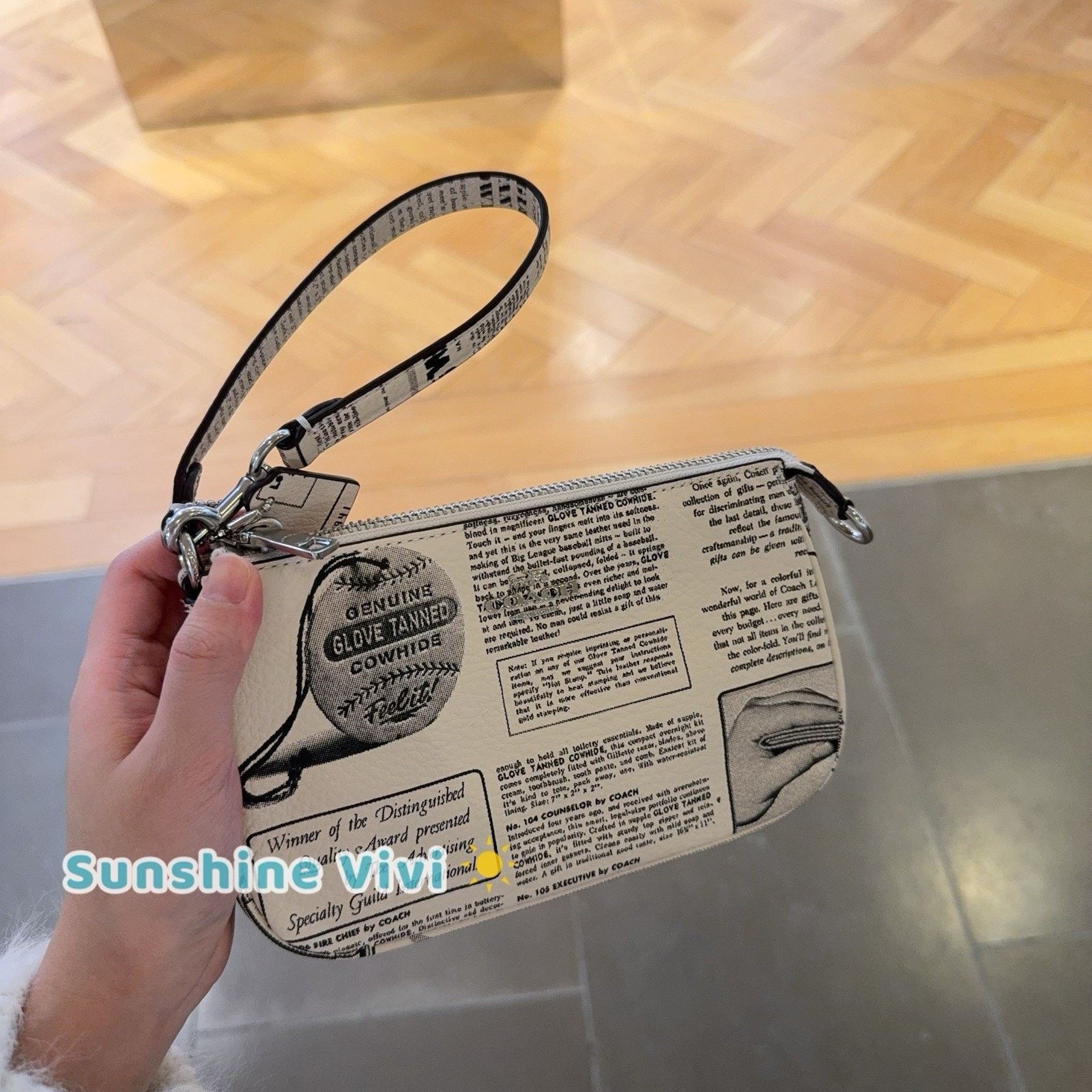 Coach NWT Coach Nolita 19 With Newspaper CDC27 leather Chalk Size ONE SIZE - 3 Thumbnail