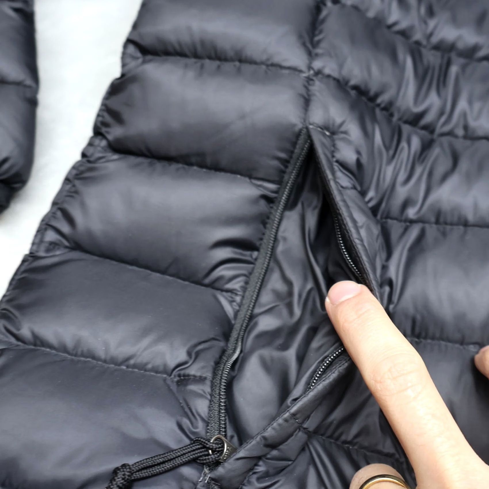 Vintage Cabela's Down Jacket Mens XL Black Insulated Quilted Full Zip Outdoor Puffer Size US XL / EU 56 / 4 - 3 Thumbnail