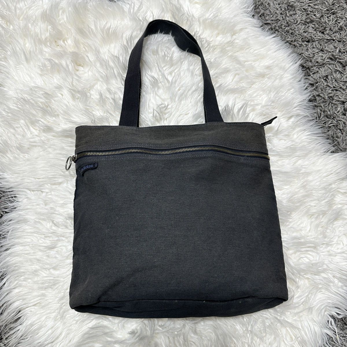 Adidas Vintage Adidas Tote Bag – 2010 Minimalist Black Shoulder Bag Size ONE SIZE - 3 Thumbnail